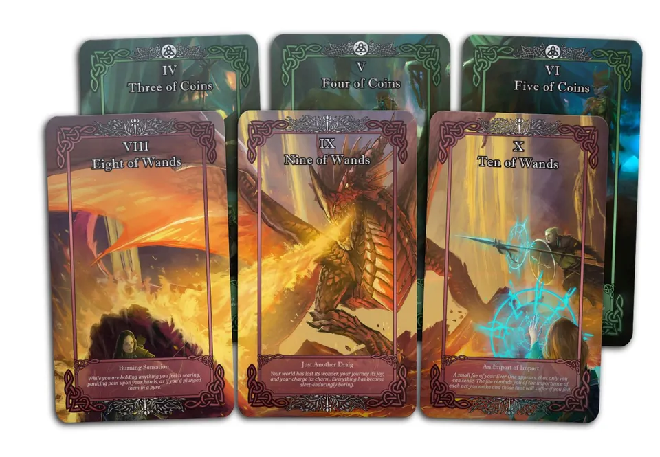Modiphius Legends of Avallen Faerie Trick mazzo tarocchi 78 carte