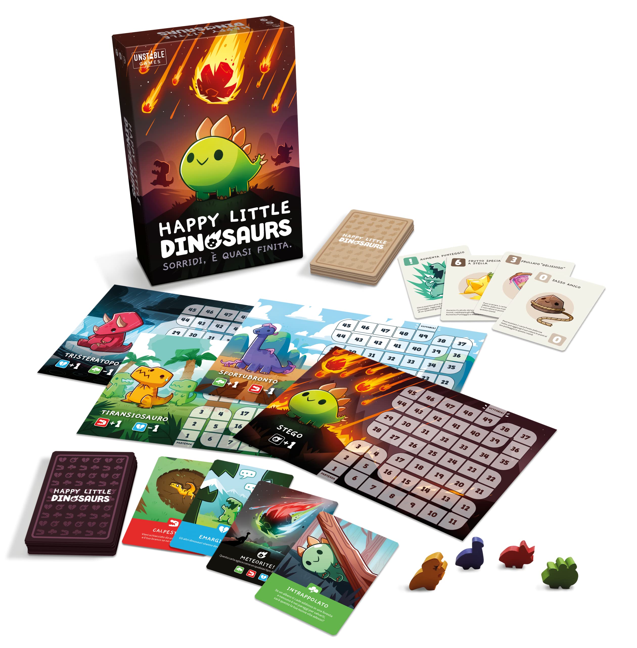 Asmodee Happy Little Dinosaurs Carte Gioco Base 2-4 giocatori