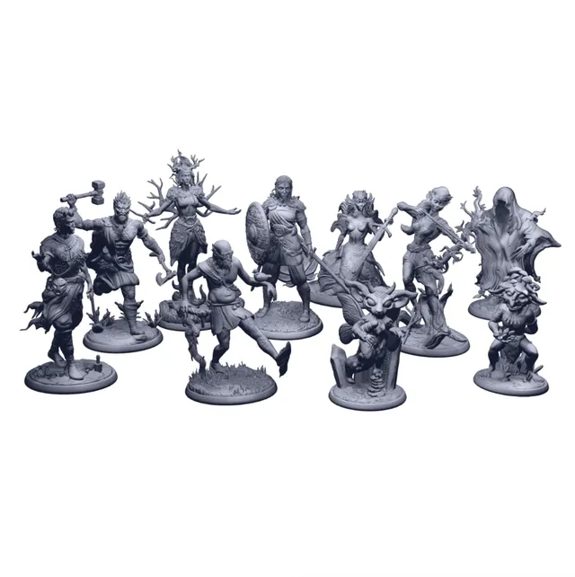 Modiphius Legends of Avallen Faeseekers Fae File STL 10 Miniature