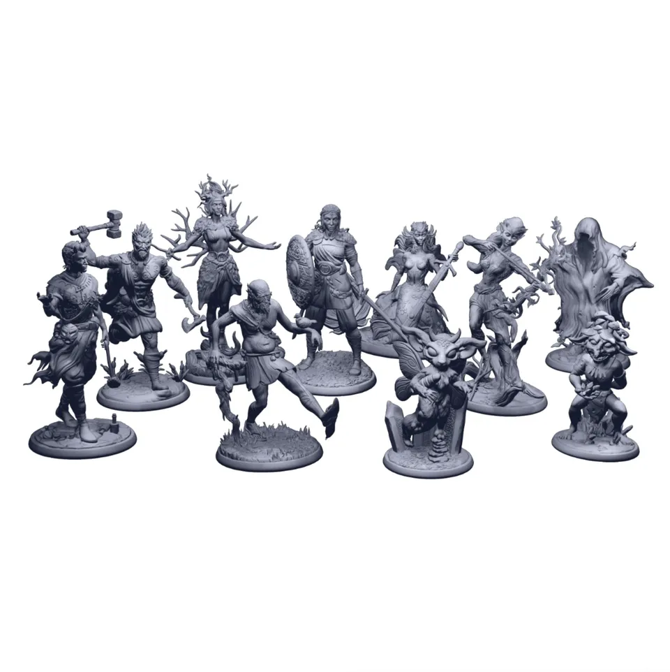 Modiphius Legends of Avallen Faeseekers Fae File STL 10 Miniature