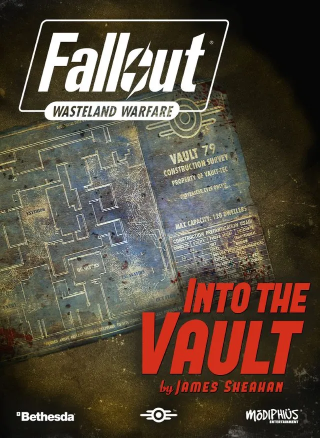 Modiphius Fallout Wasteland Warfare Into the Vault espansione PDF 22 pagine