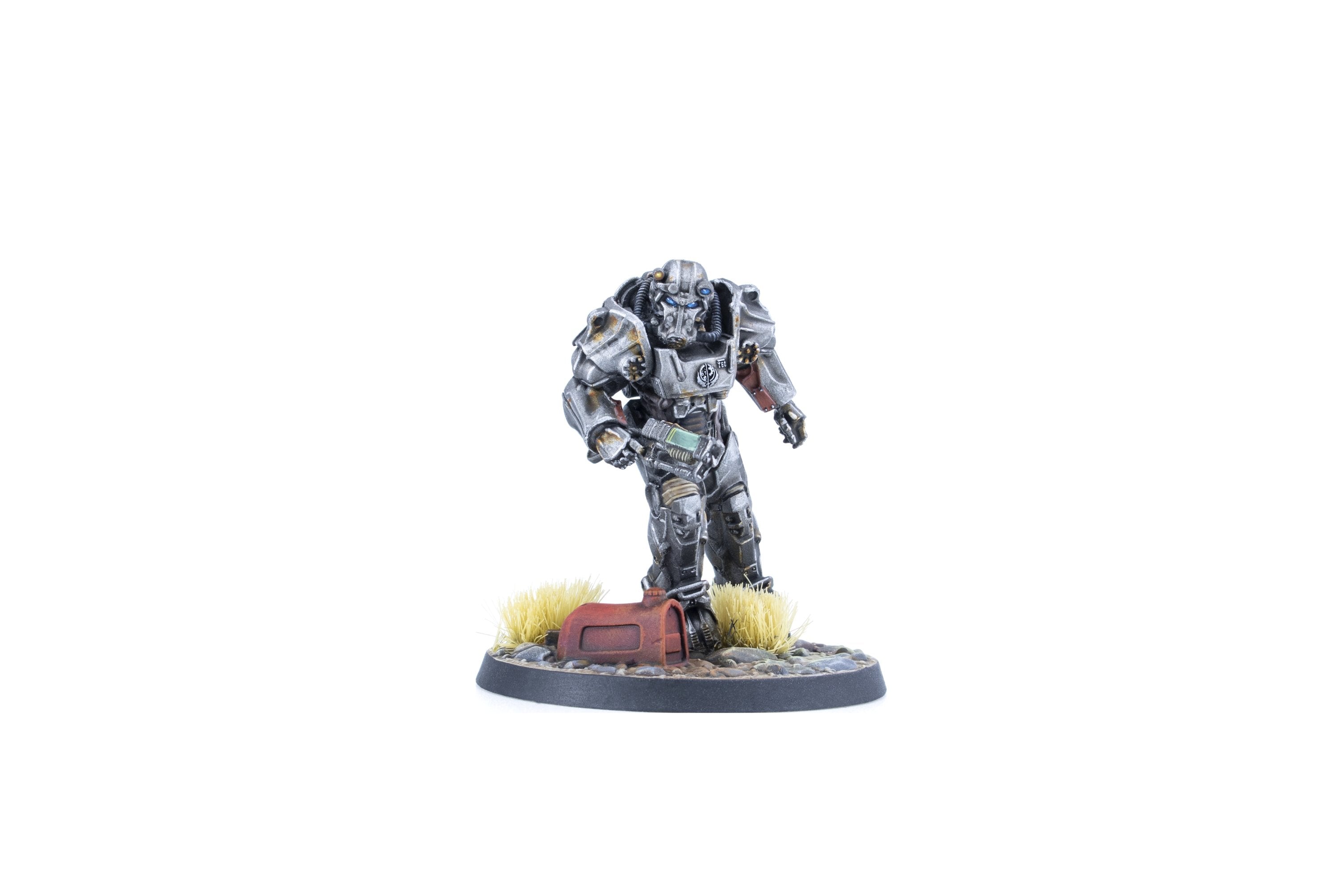 Modiphius Fallout Wasteland Warfare Brotherhood Order Shield miniature