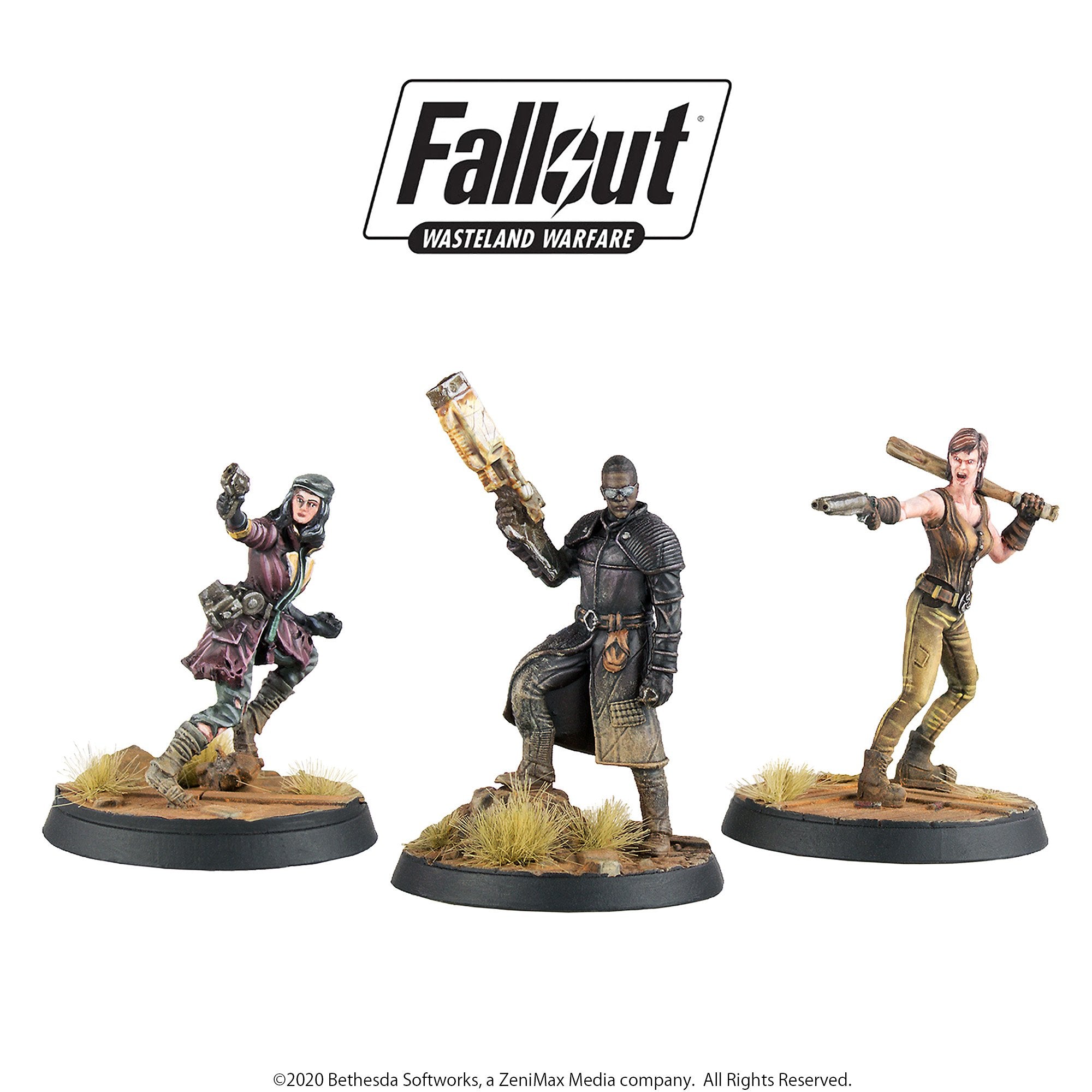 Modiphius Fallout Wasteland Warfare Boston Companions miniature