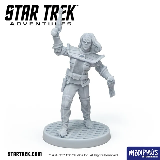 Modiphius Star Trek Adventures miniatura klingon guerriera 2 STL