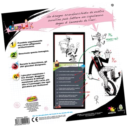 Asmodee Party Games Duplik Big Box Gioco Disegno 3-10 ITA 45Min