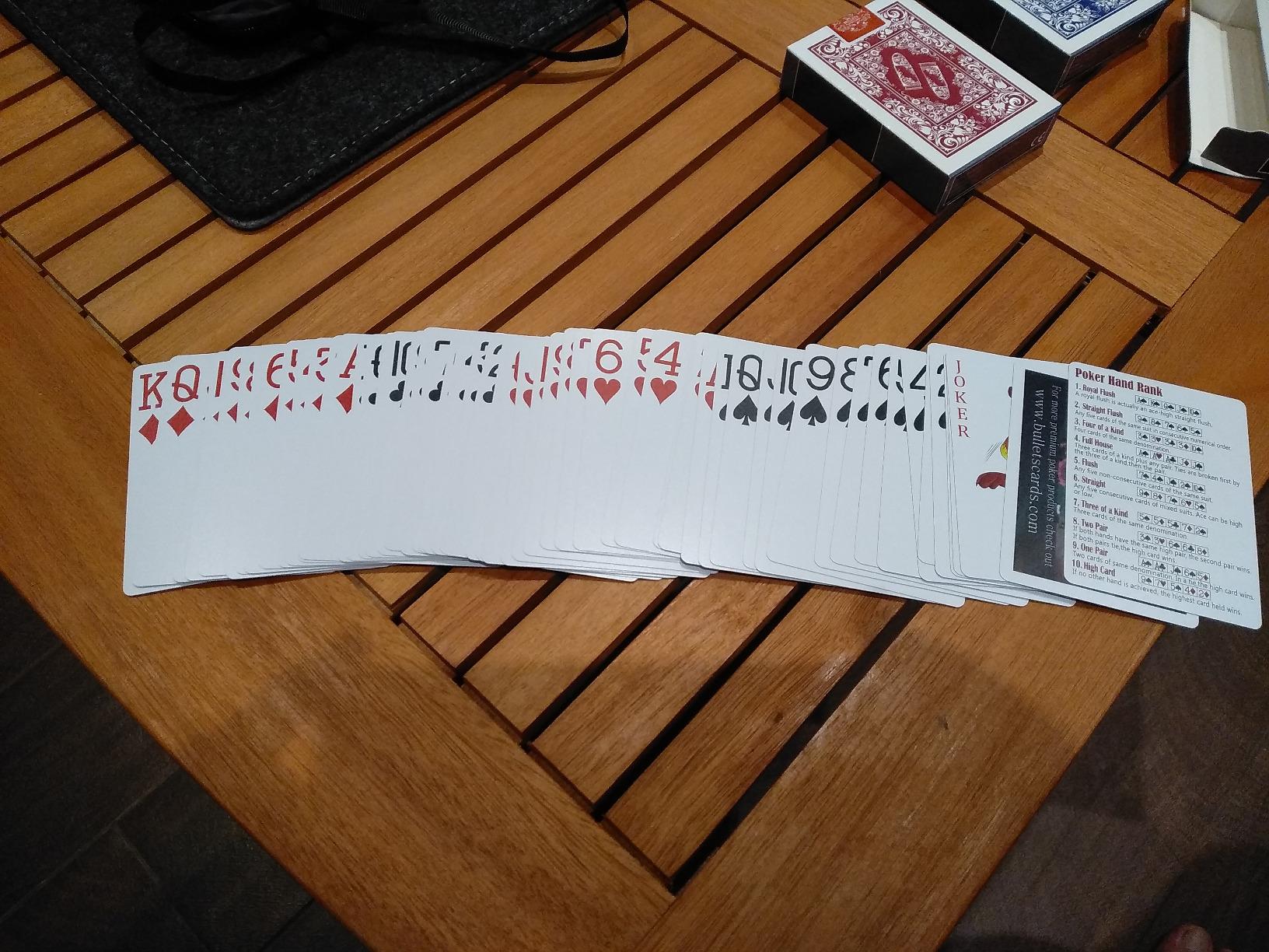 Bullets Playing Cards carte da poker impermeabili 2 mazzi jumbo