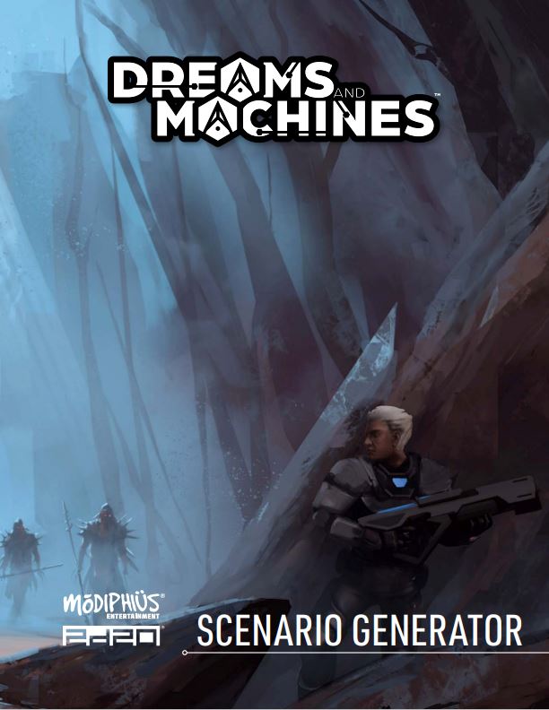 Modiphius Dreams and Machines GM Toolkit PDF schermo