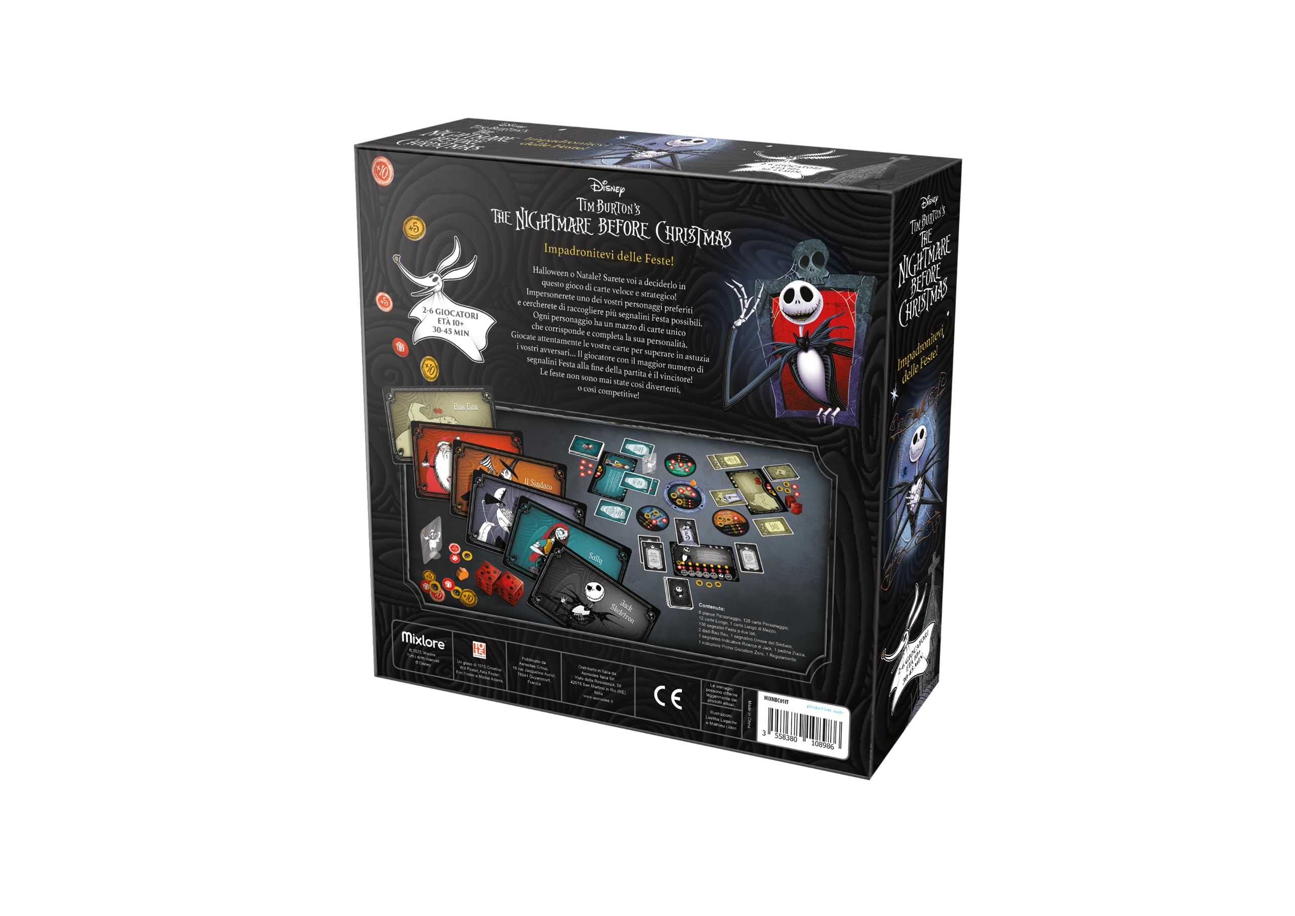 Asmodee Nightmare Before Christmas gioco di carte strategia 2-6