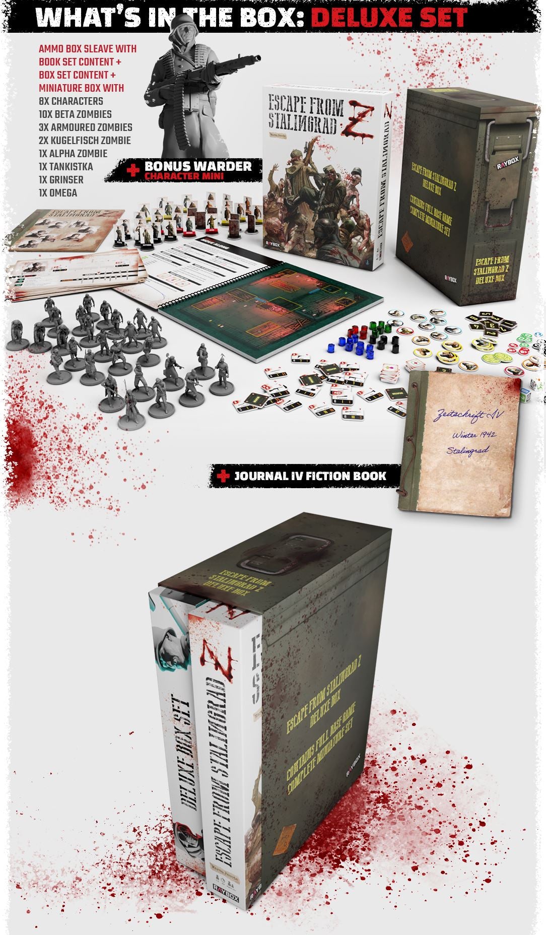 Modiphius Escape from Stalingrad Z Deluxe Set gioco tavolo 1-3 giocatori