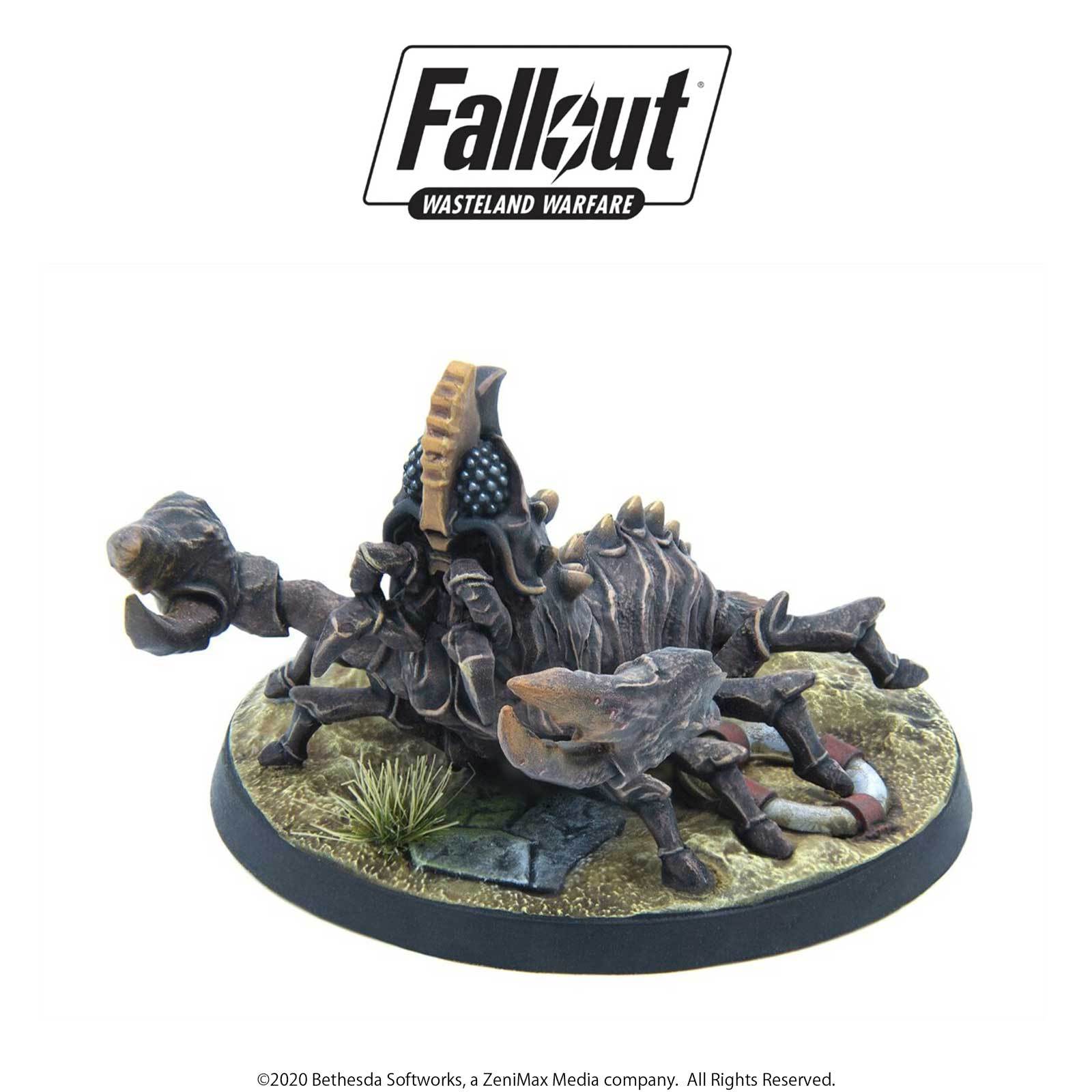 Fallout Wasteland Warfare Mirelurk Hunters 2 miniature resina
