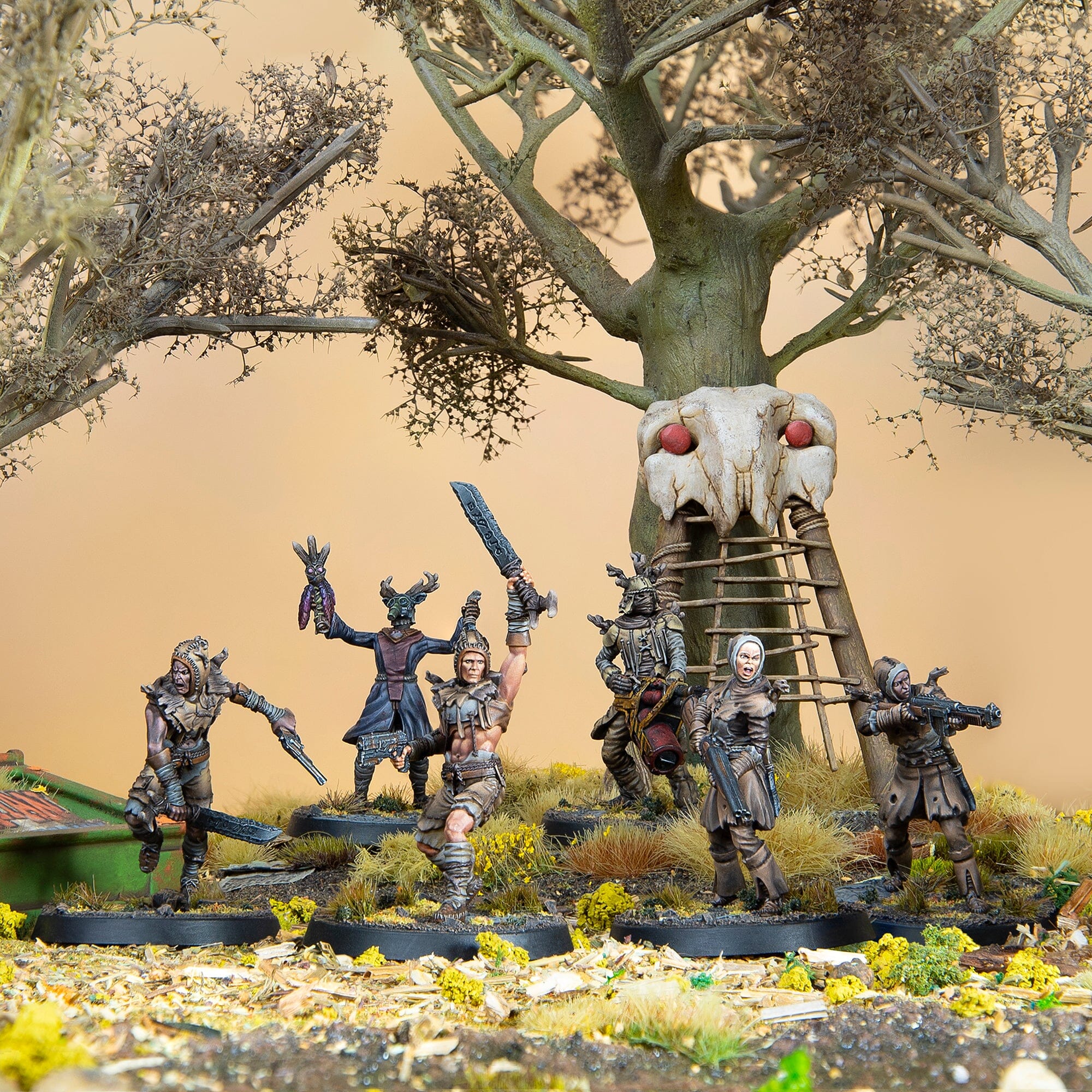 Modiphius Fallout Miniatures Cult of the Mothman Clergy 6 miniature