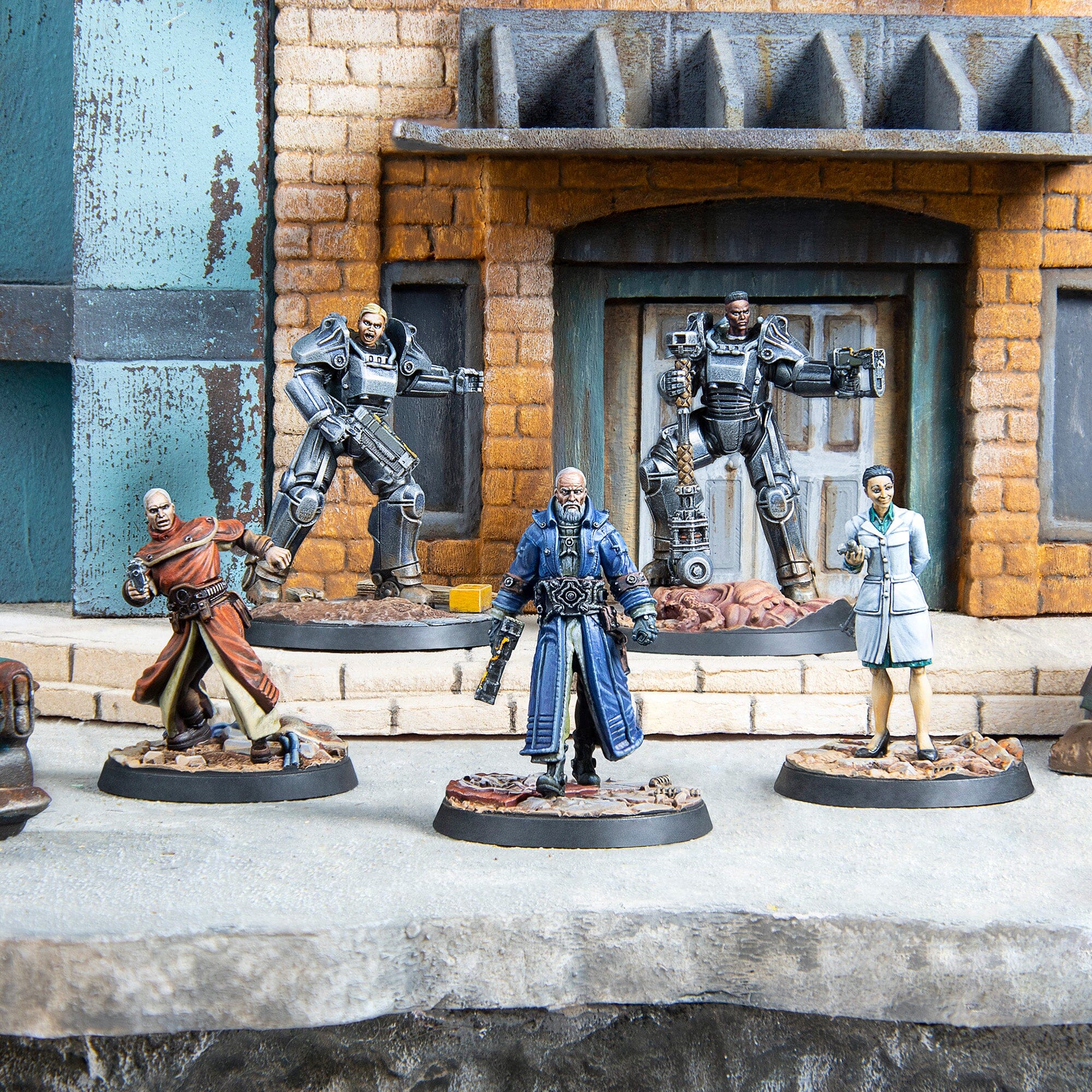 Modiphius Fallout Wasteland Warfare Citadel Command miniature 5 pezzi