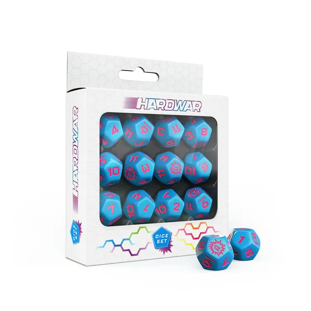 Modiphius Hardwar D12 Dice Set 12 dadi blu 20mm