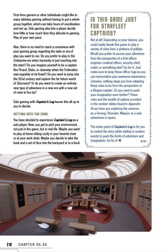 Modiphius Star Trek Adventures Captain's Log Gioco Ruolo PDF TOS Solo 2d20