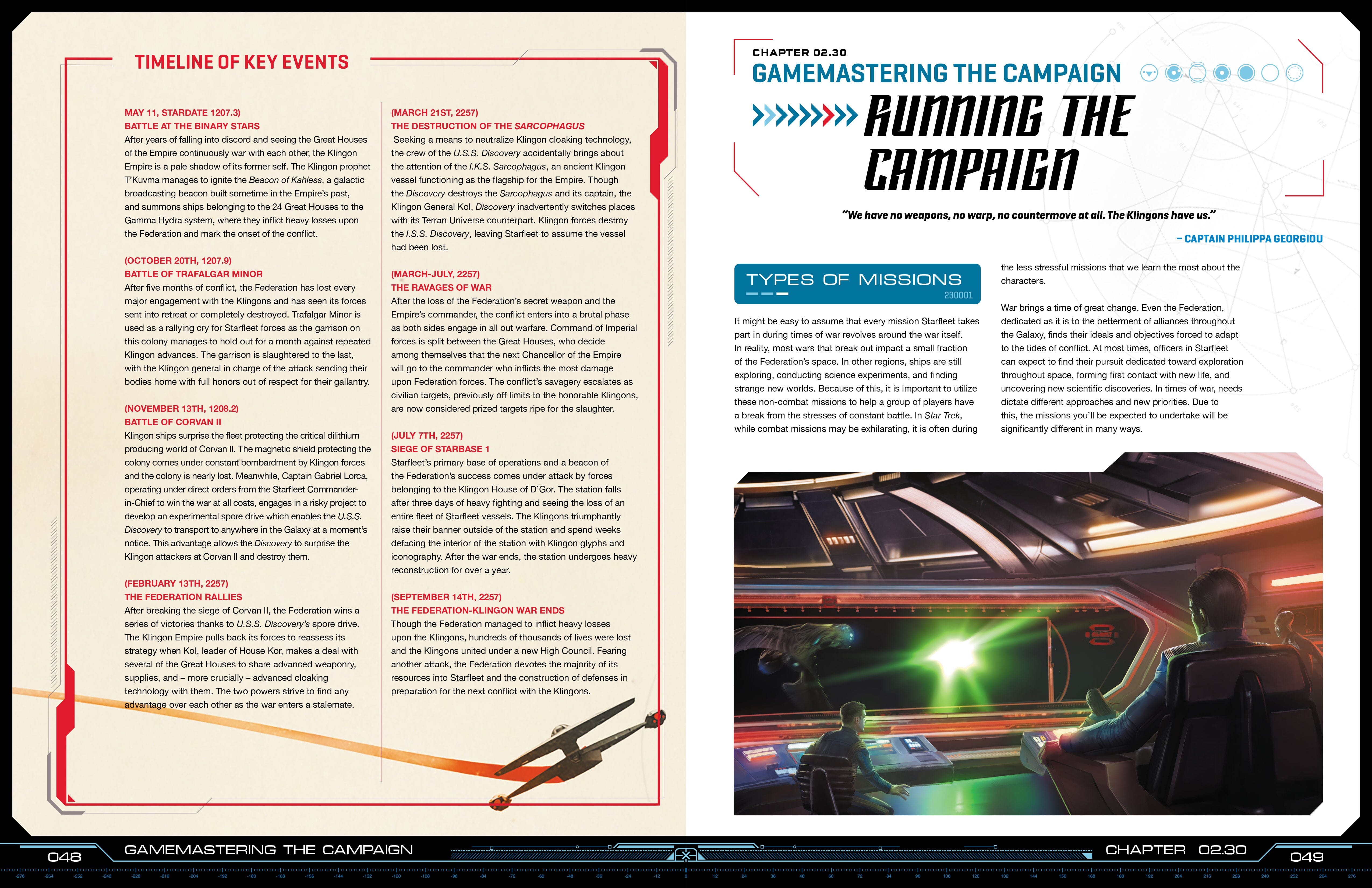 Star Trek Adventures Federation-Klingon War manuale campagna guerra