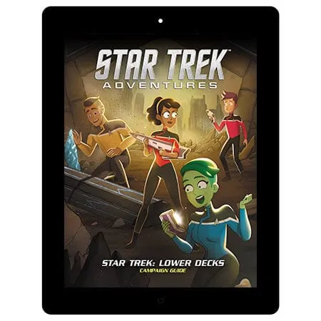 Modiphius Star Trek Lower Decks guida campagna PDF 240 pagine