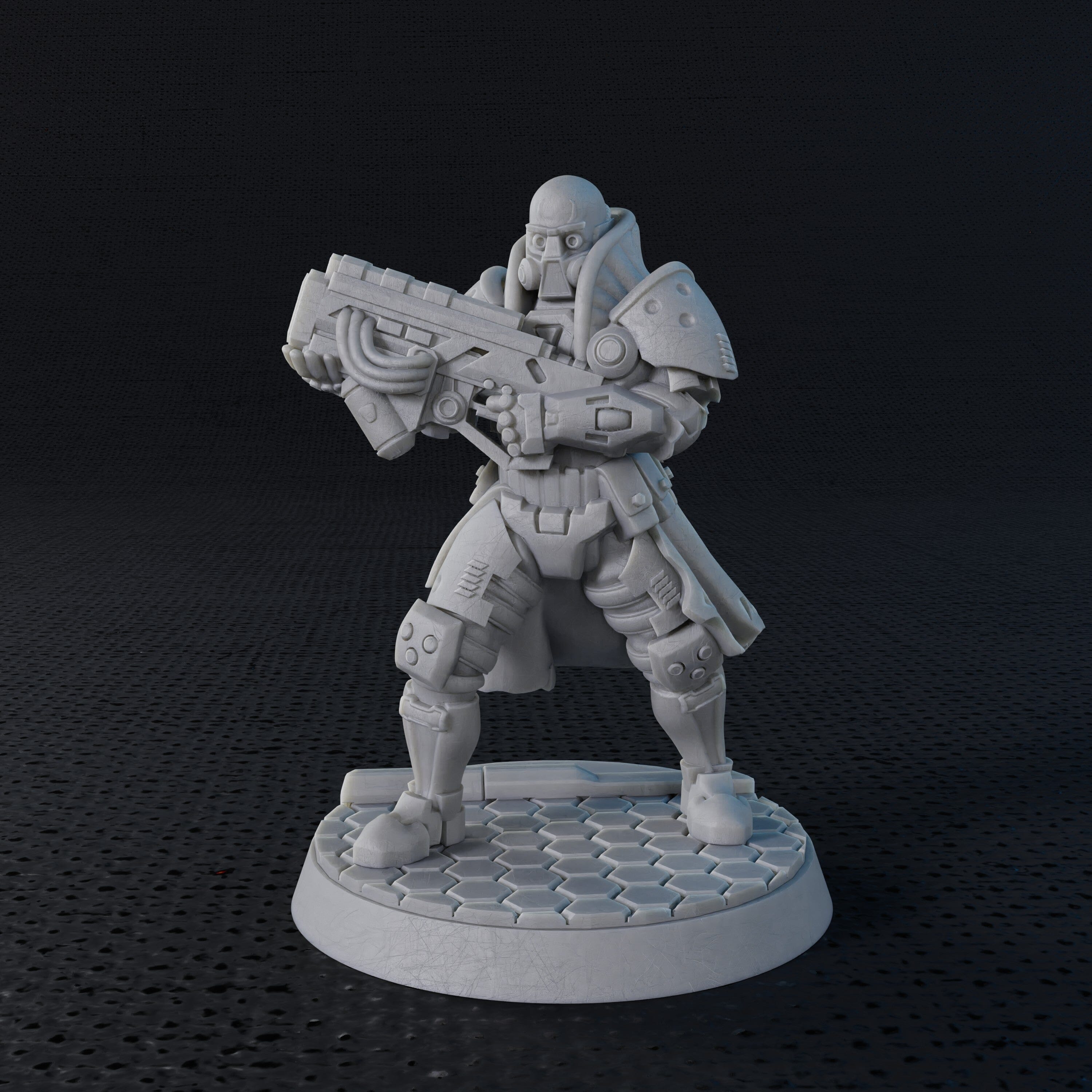 Modiphius Five Parsecs From Home Hero 3 The Tank miniatura STL 32mm