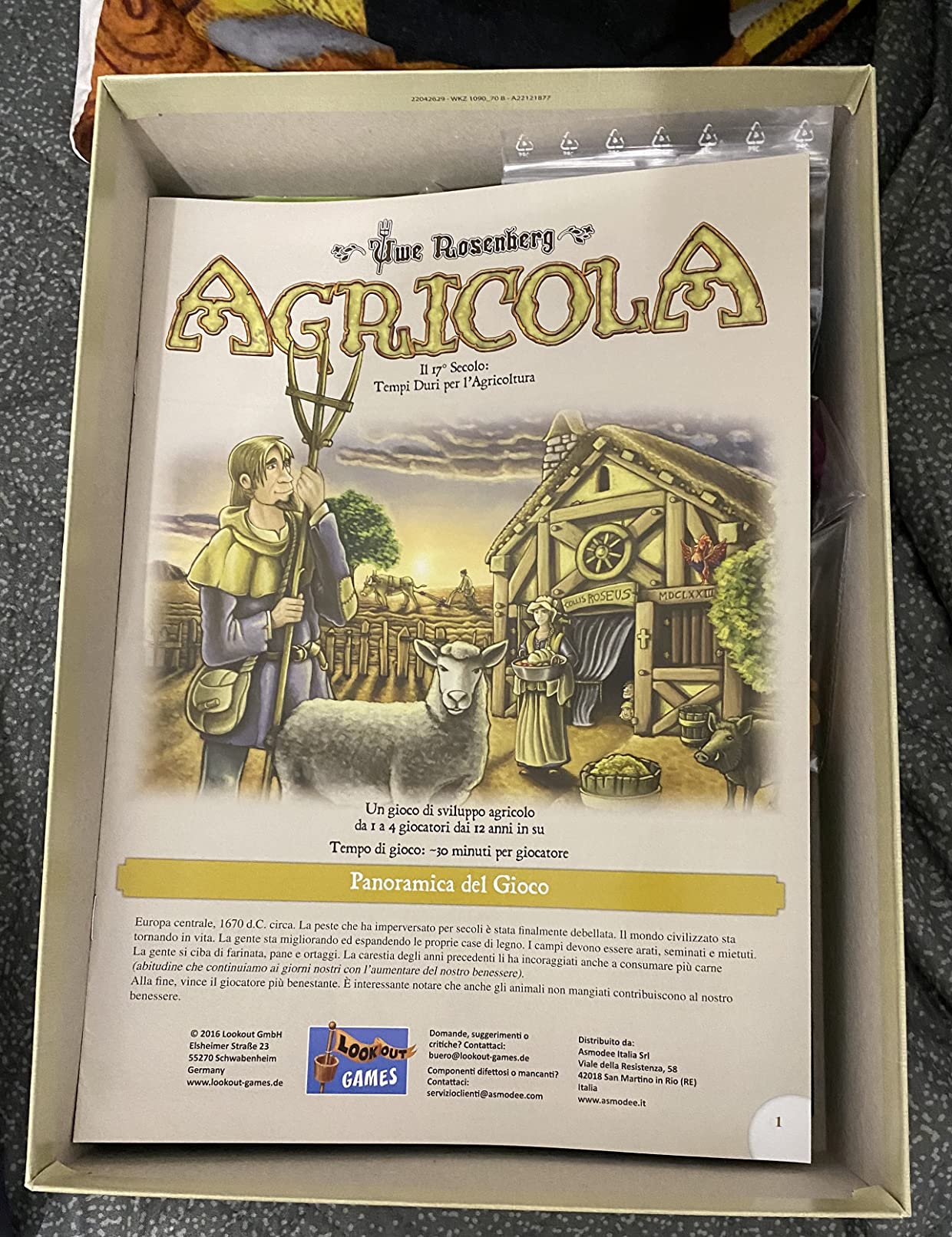 Asmodee Agricola gioco tavolo gestionale fattoria 1-4