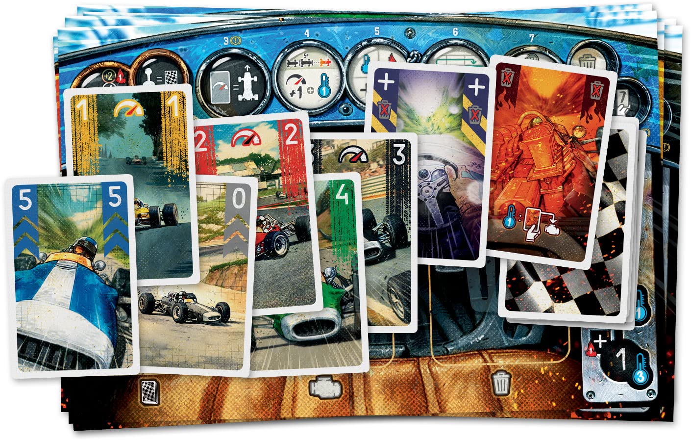 Asmodee Heat Gioco da Tavolo Auto Gioco Base 1-6 Giocatori