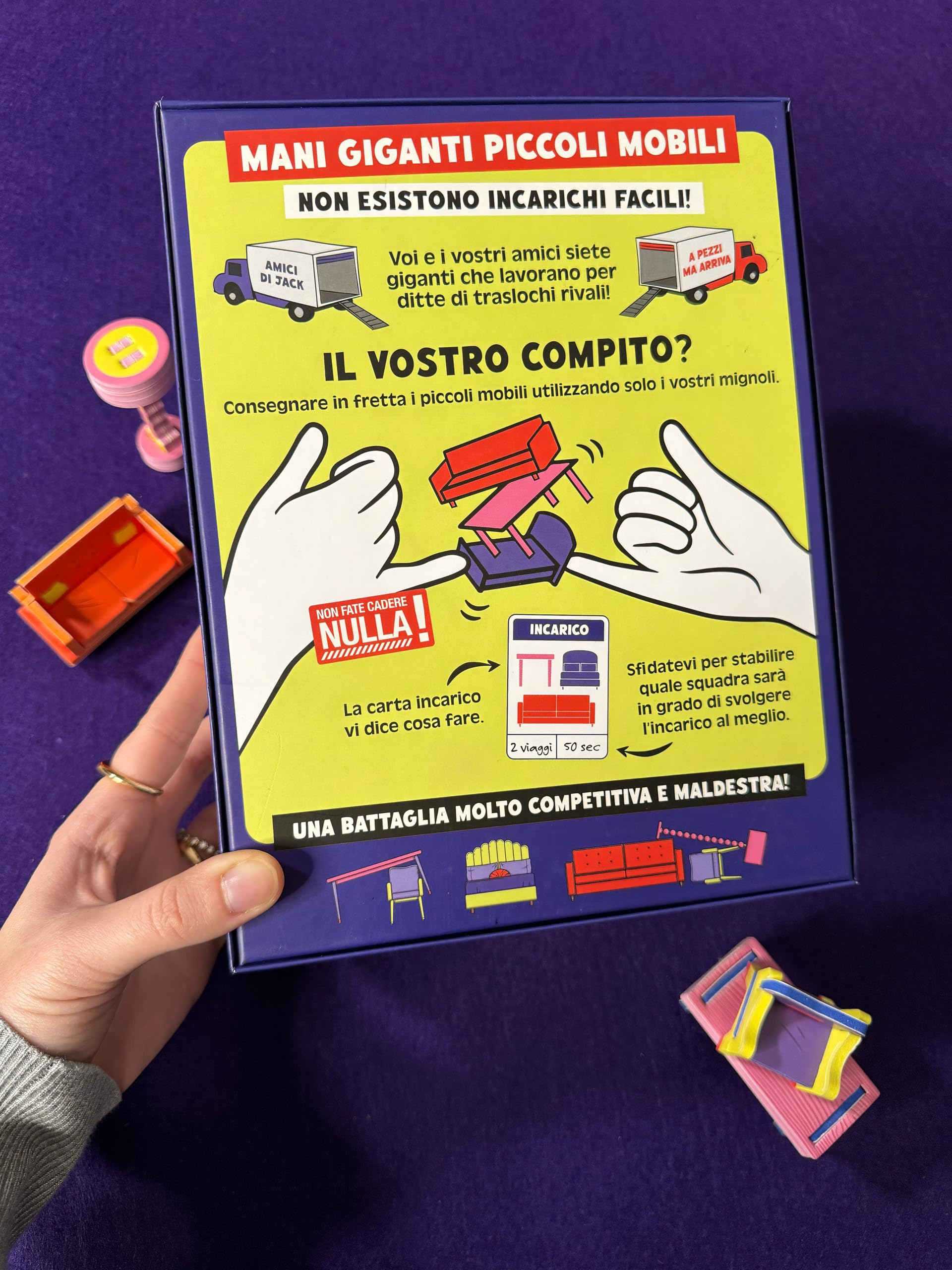 Asmodee Mani Giganti Piccoli Mobili gioco destrezza 3-8 giocatori