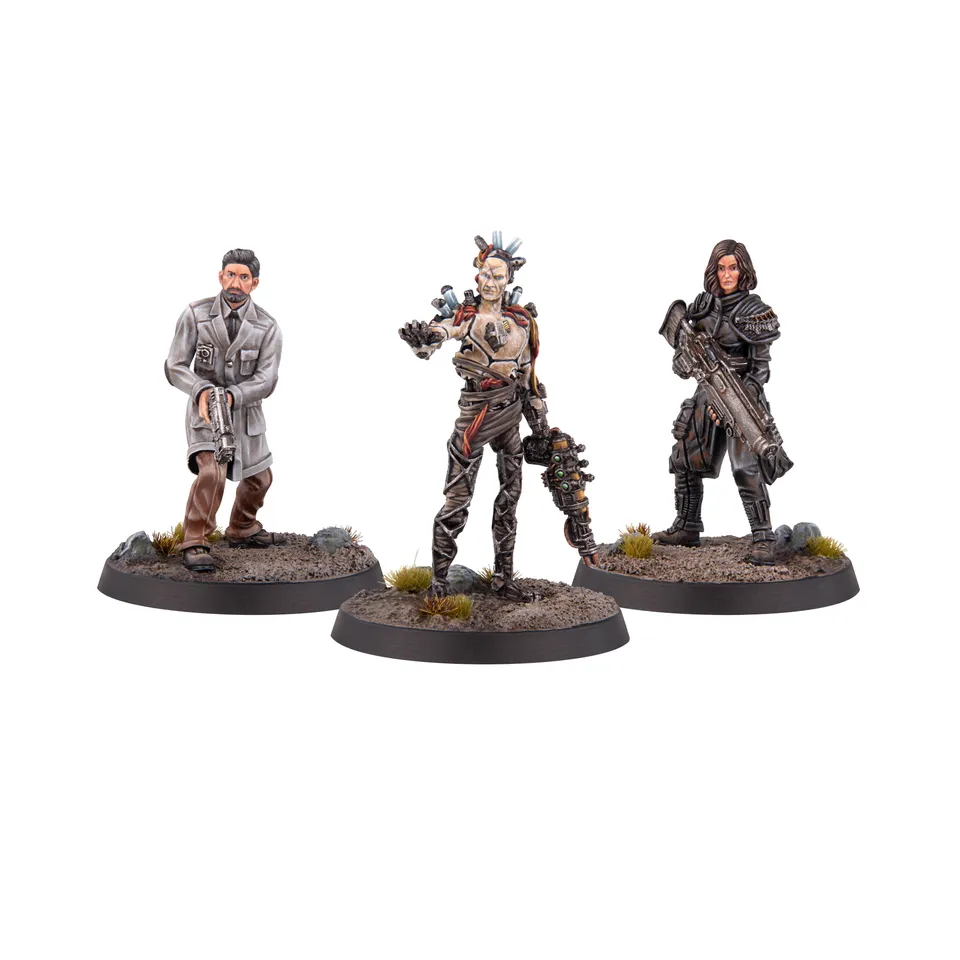 Modiphius Fallout Factions Arcadia Renegades miniatura resina