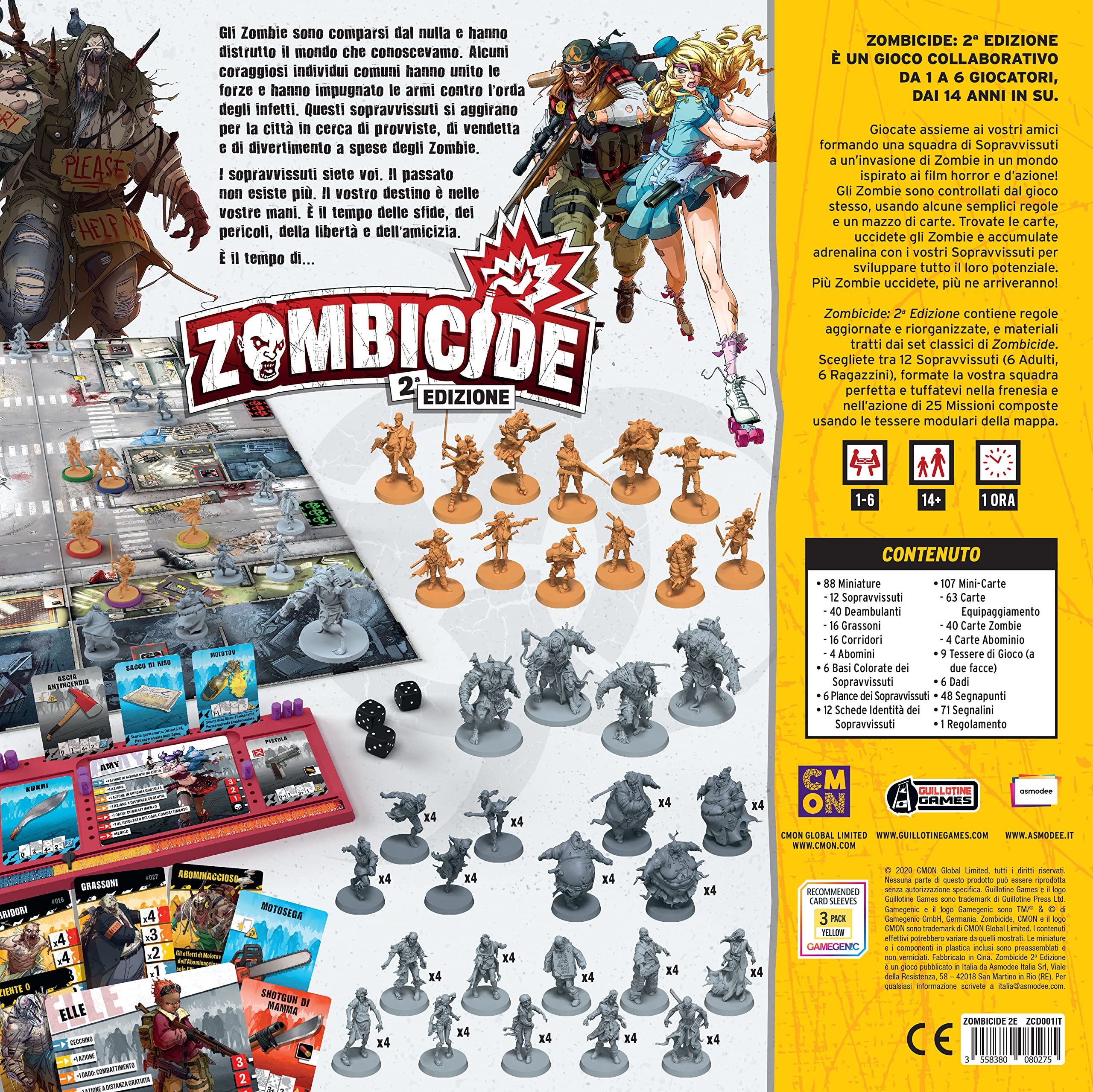 Asmodee Zombicide Seconda Edizione gioco da tavolo base cooperativo