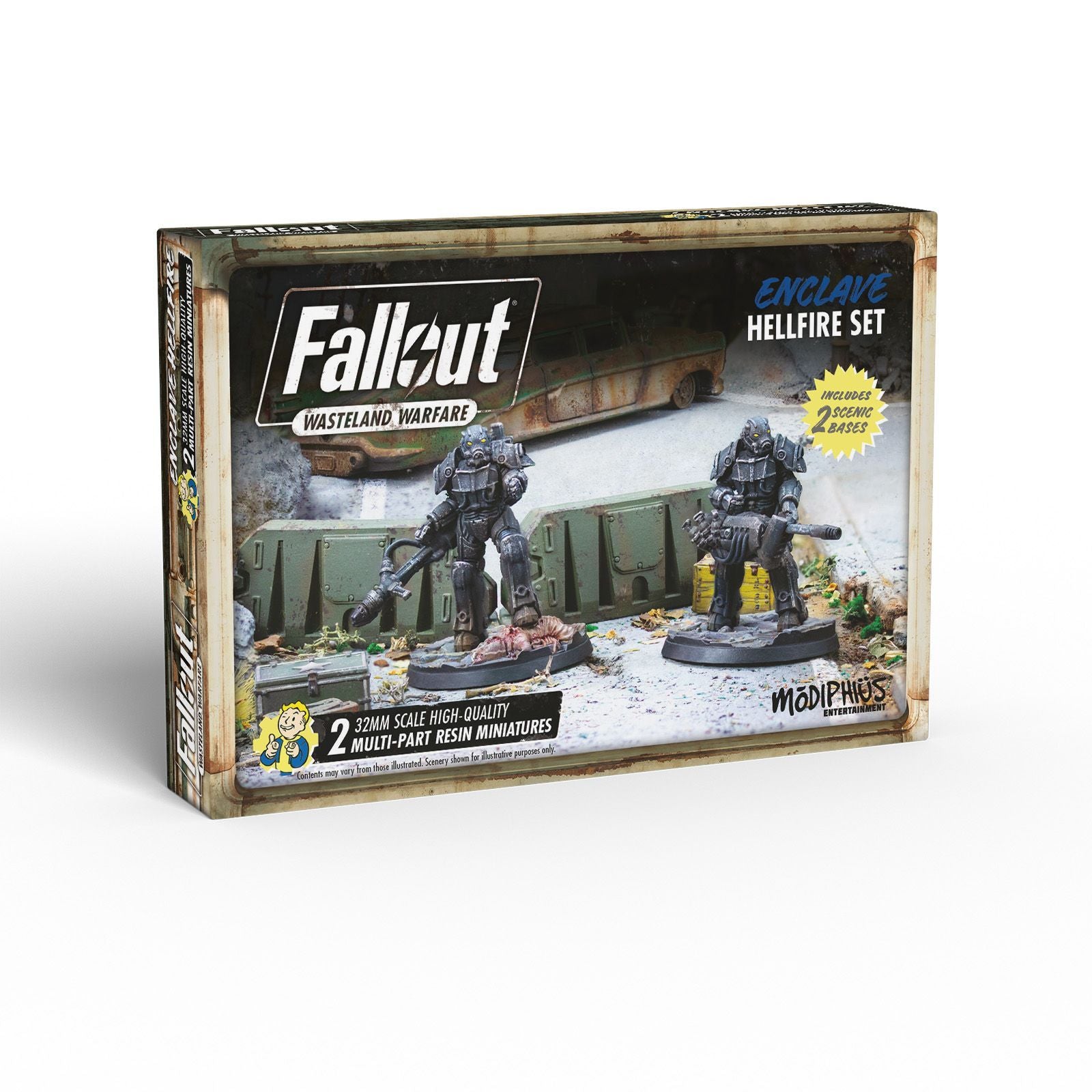 Modiphius Fallout: Wasteland Warfare Enclave Hellfire miniature resina