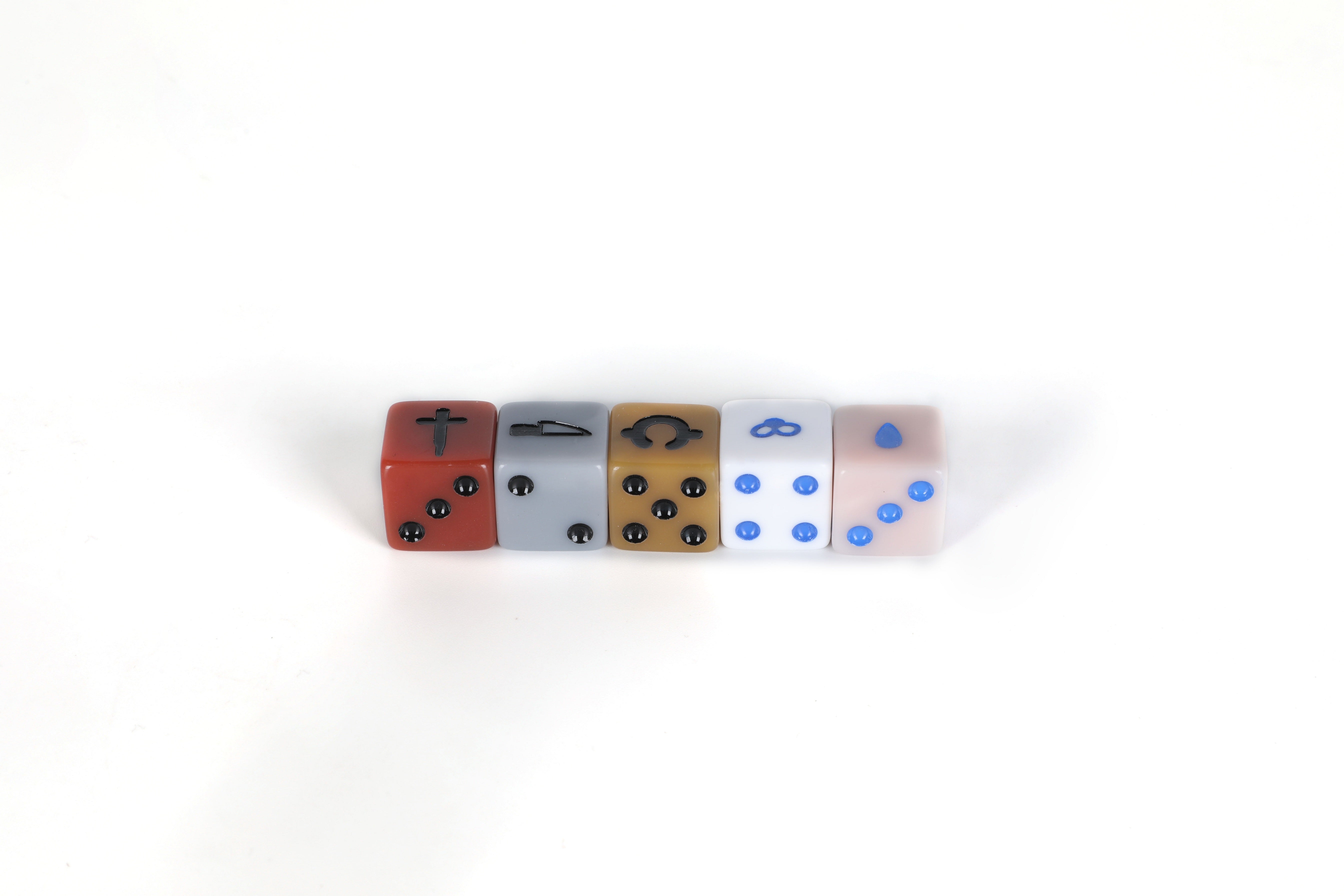 Binding of Isaac Four Souls Holy Rollers set 5 dadi D6