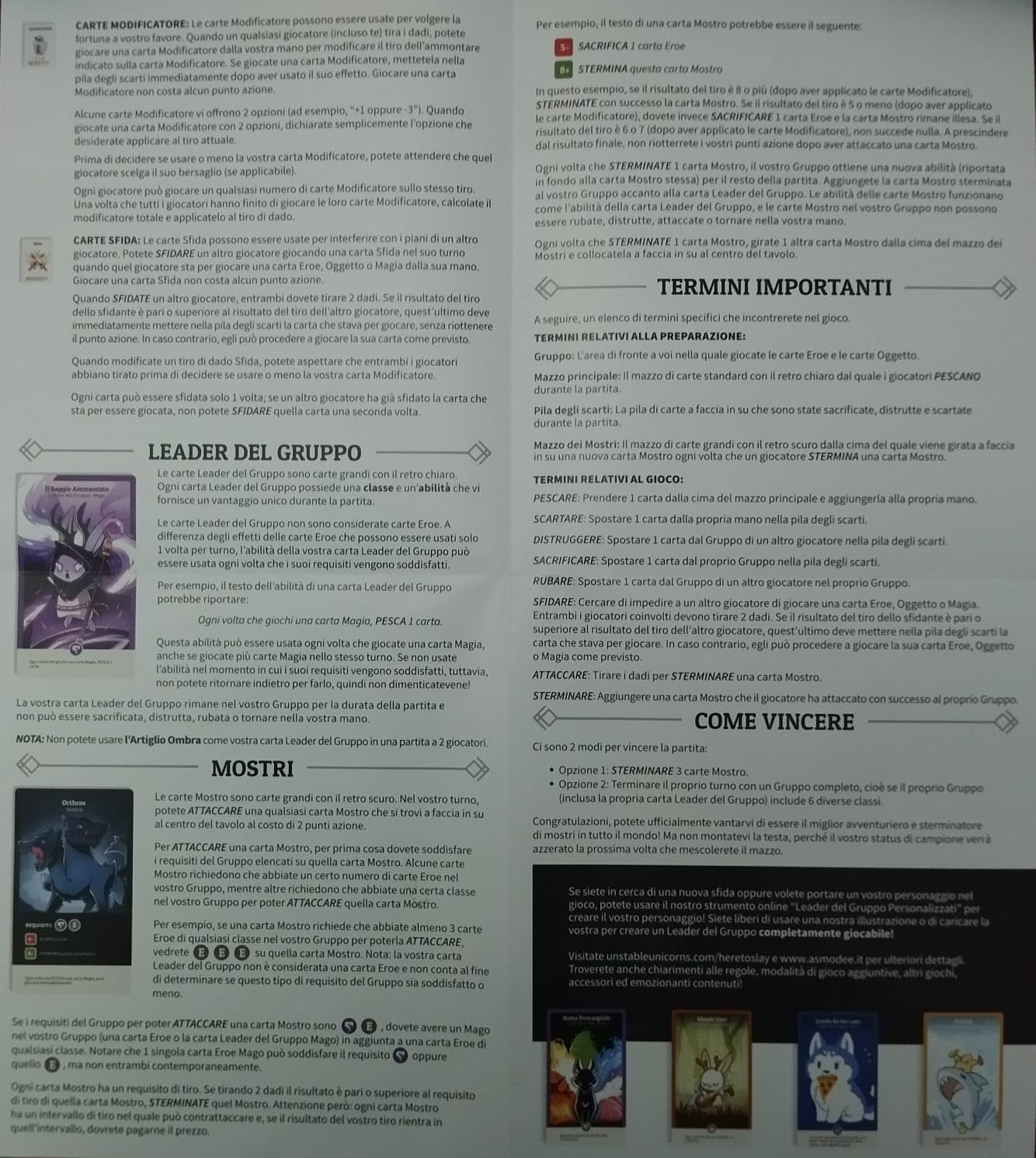 Asmodee Here to Slay gioco di carte base edizione italiana 2-6 giocatori