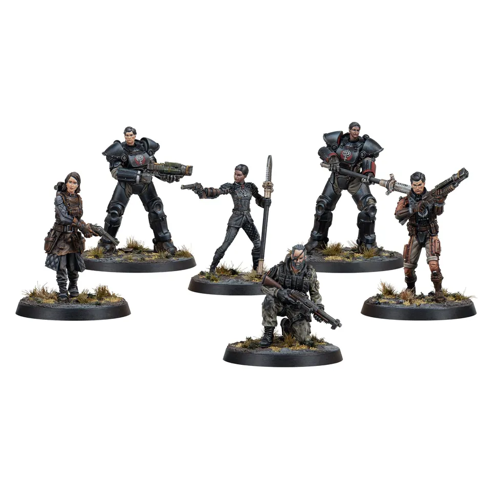 Modiphius Fallout: Factions Appalachian Command set miniature resina