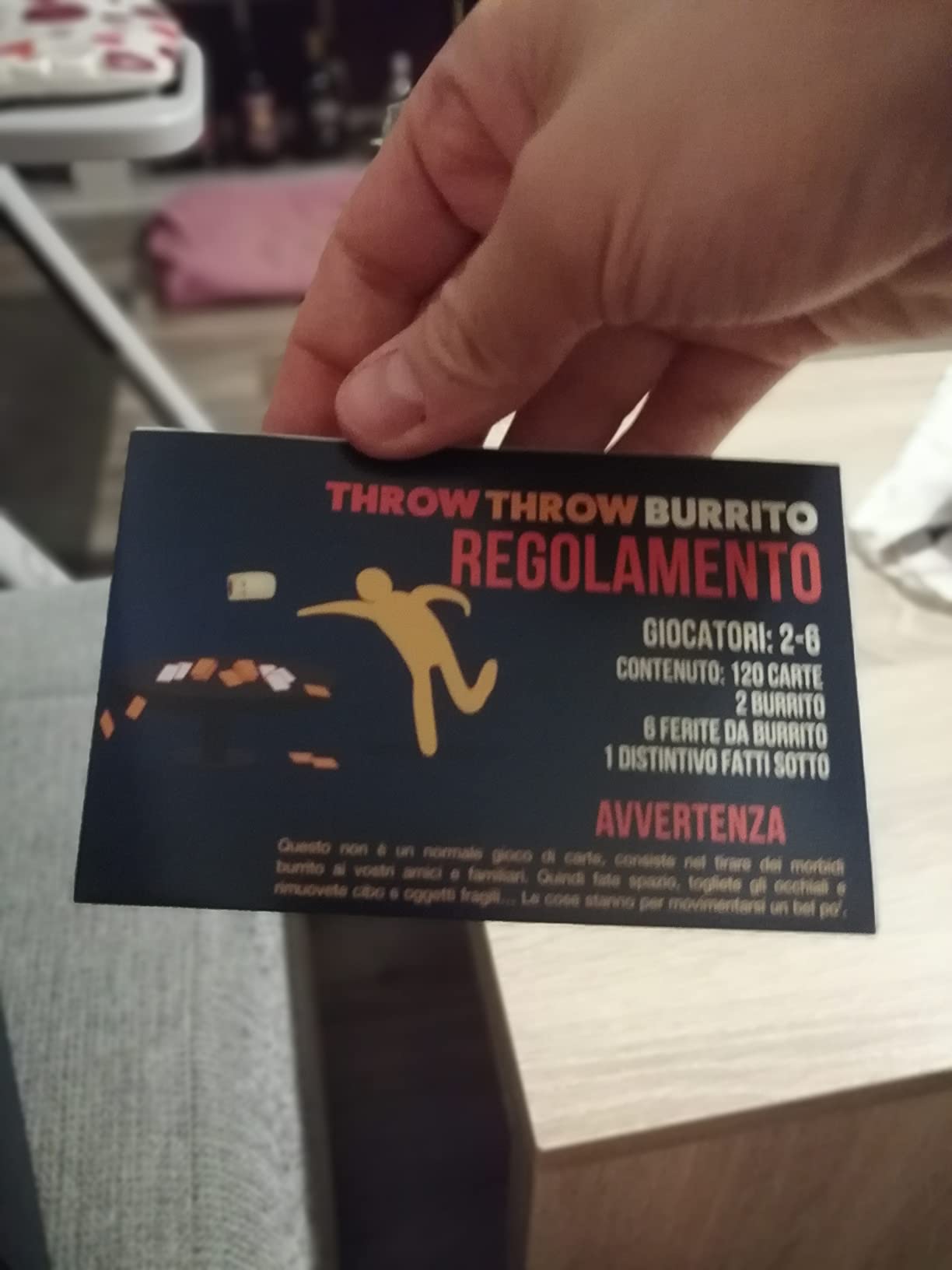 Asmodee Throw Throw Burrito party game carte 2-6 giocatori