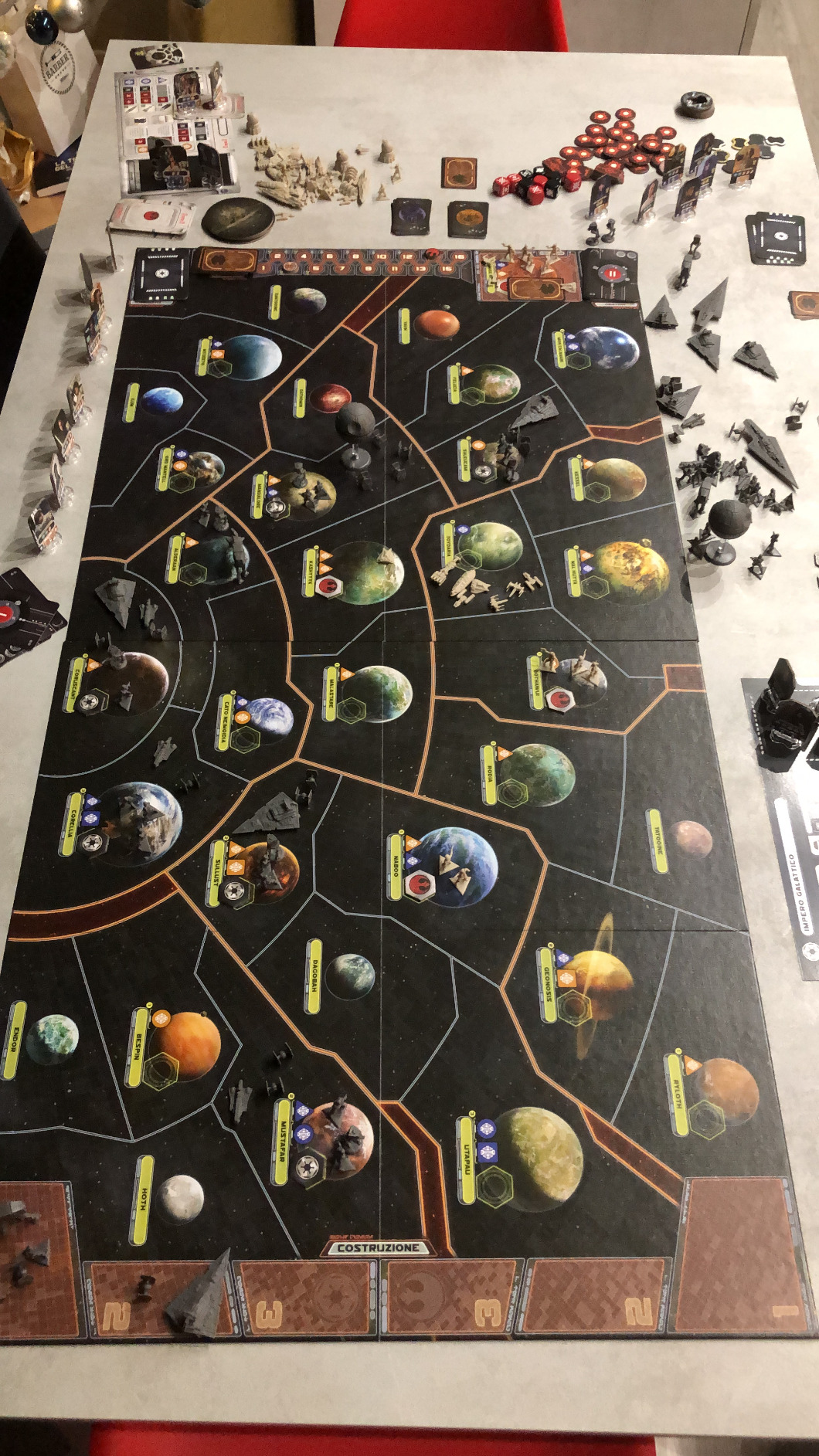 Star Wars Rebellion gioco da tavolo strategico italiano 2-4