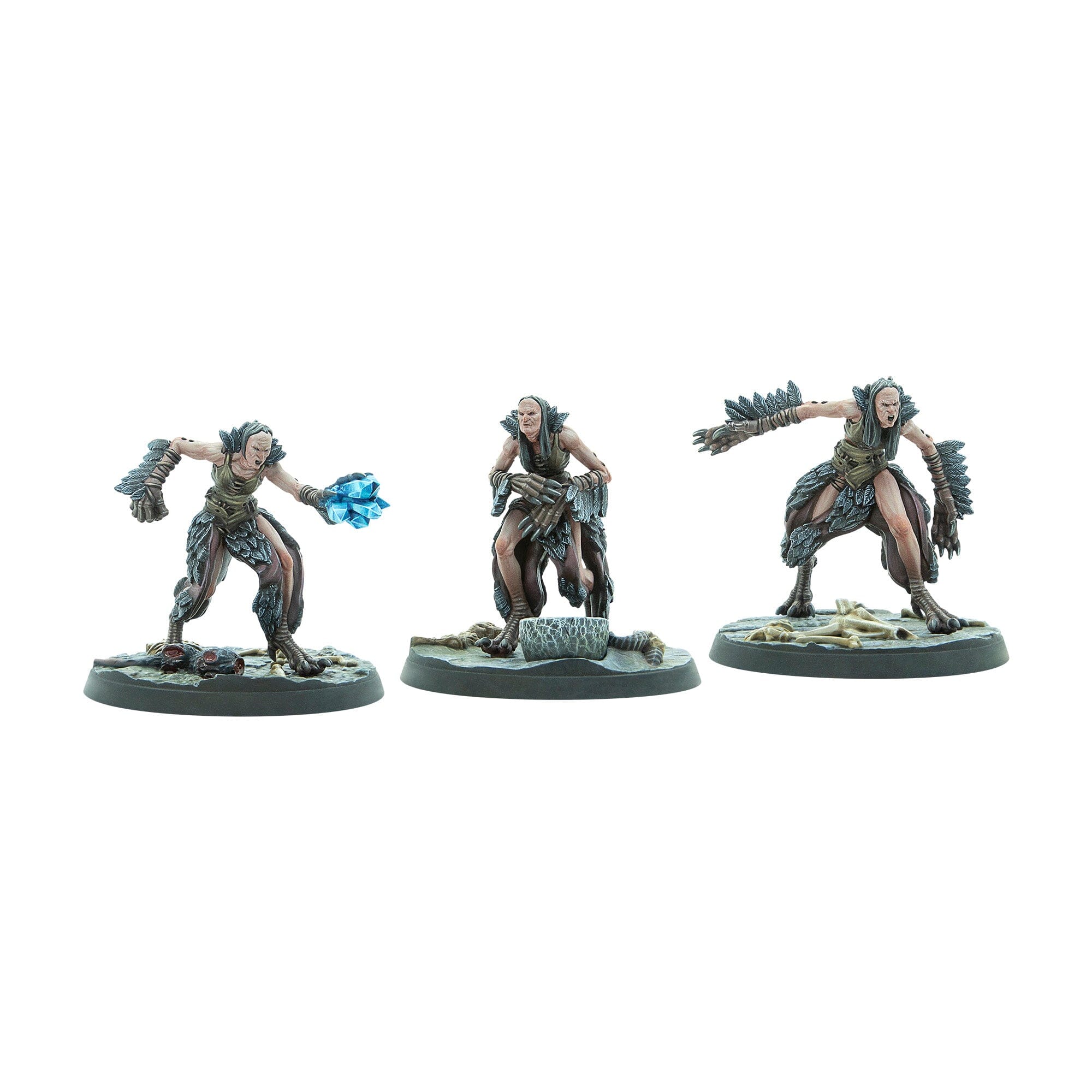 Modiphius Elder Scrolls Hagraven Coven miniature resina 3 pezzi