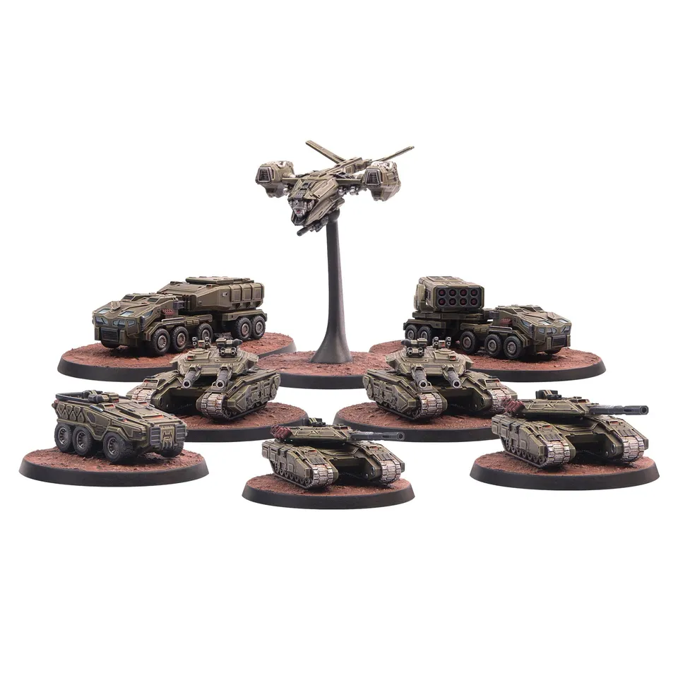 Modiphius Hardwar Chinese Democracy Army Set 8 miniature 6mm