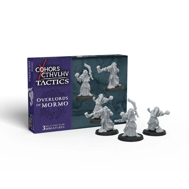 Modiphius Cohors Cthulhu Overlords of Mormo miniature 3 pezzi resina