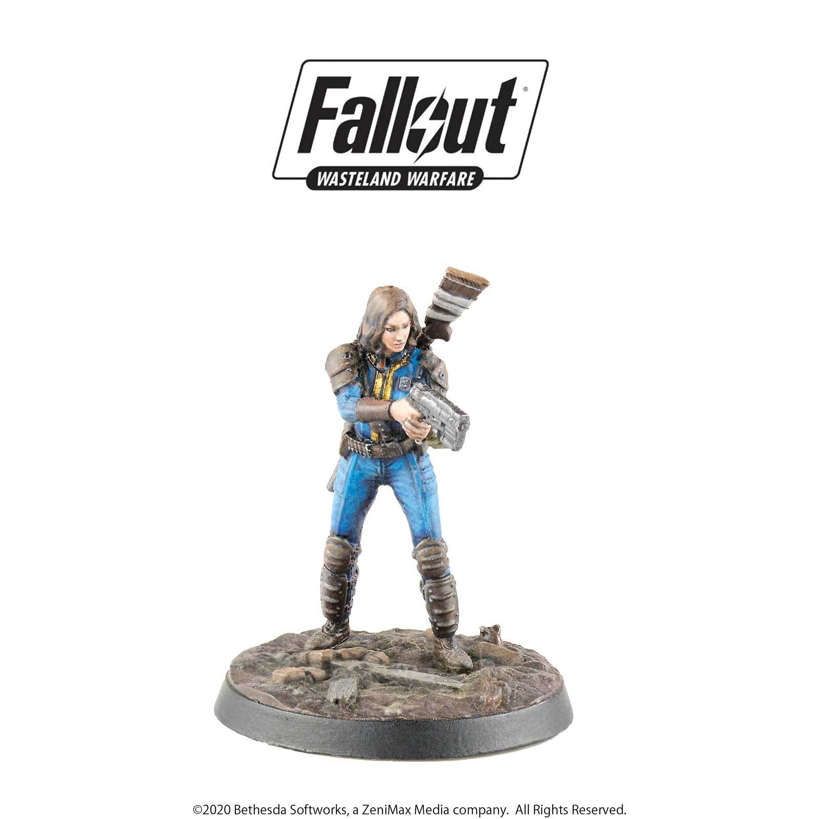 Modiphius Fallout Wasteland Warfare Two Player Starter miniature resina 11 pz