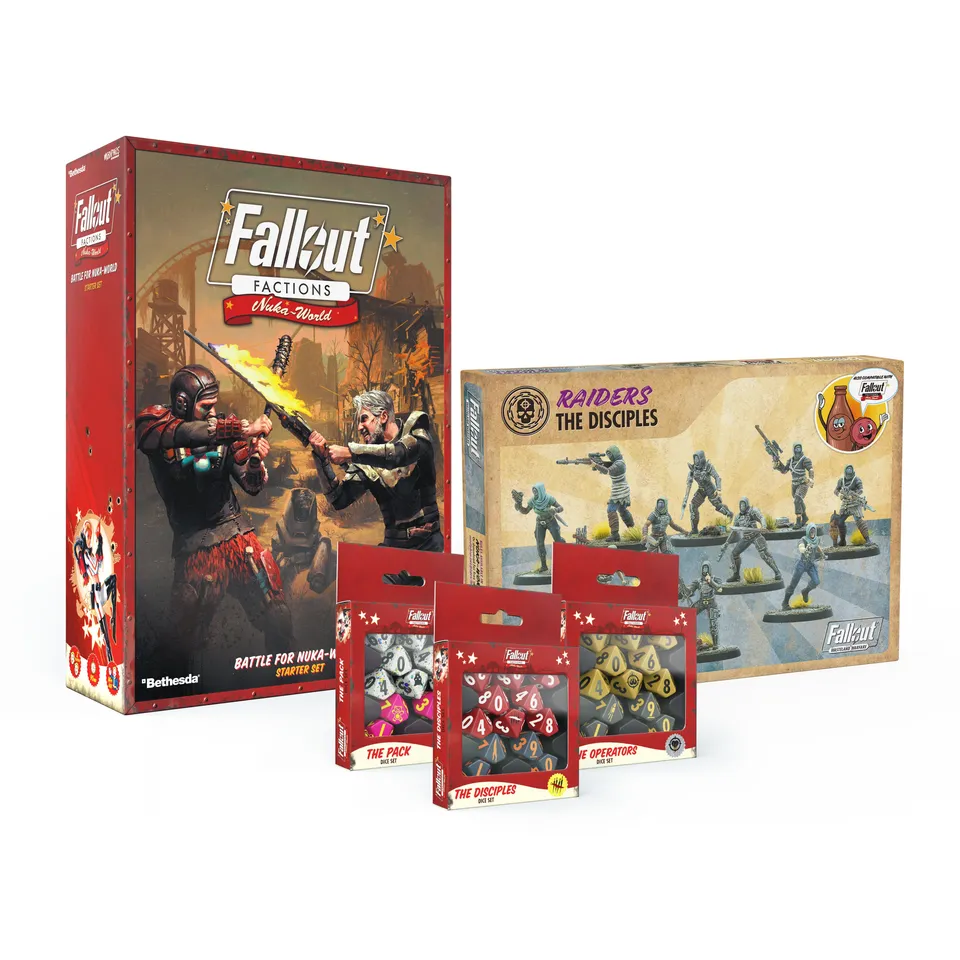 Modiphius Fallout: Factions Battle for Nuka World Bundle 30 Miniature