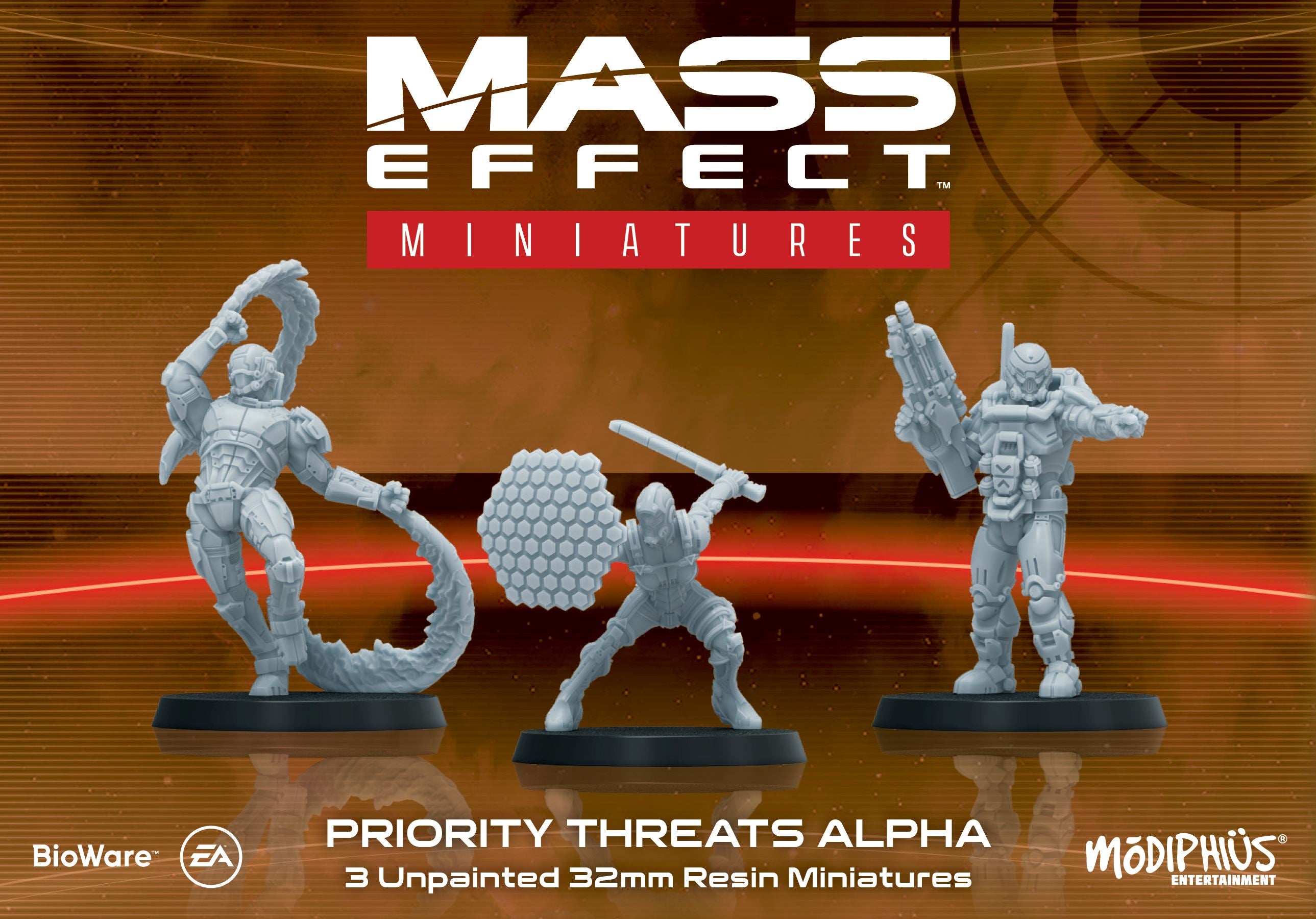 Modiphius Mass Effect Board Game Miniatures Bundle resina x48