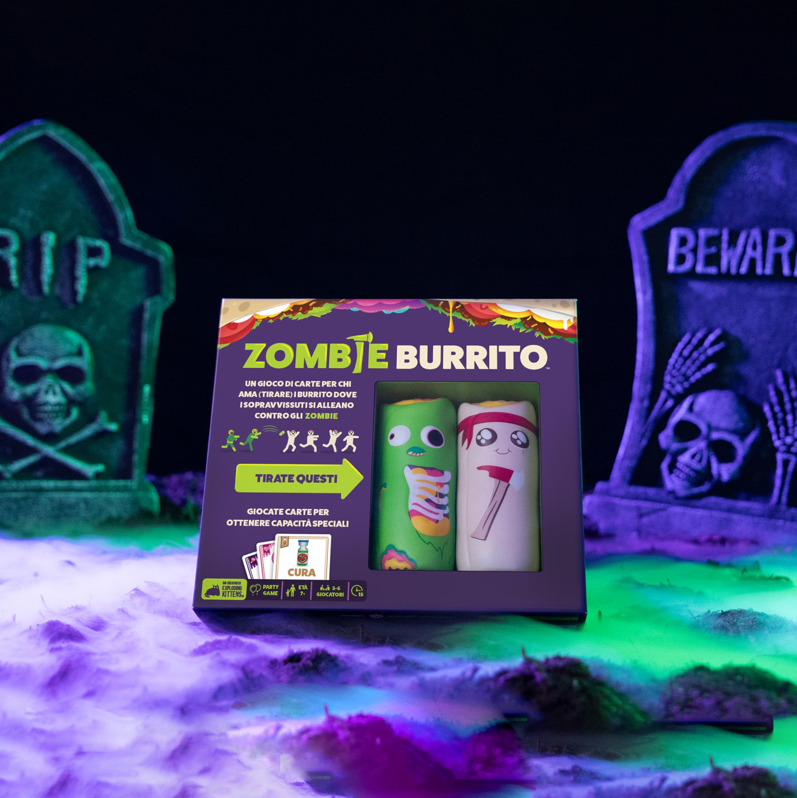 Asmodee Zombie Burrito gioco da tavolo edizione italiana 2-5 giocatori
