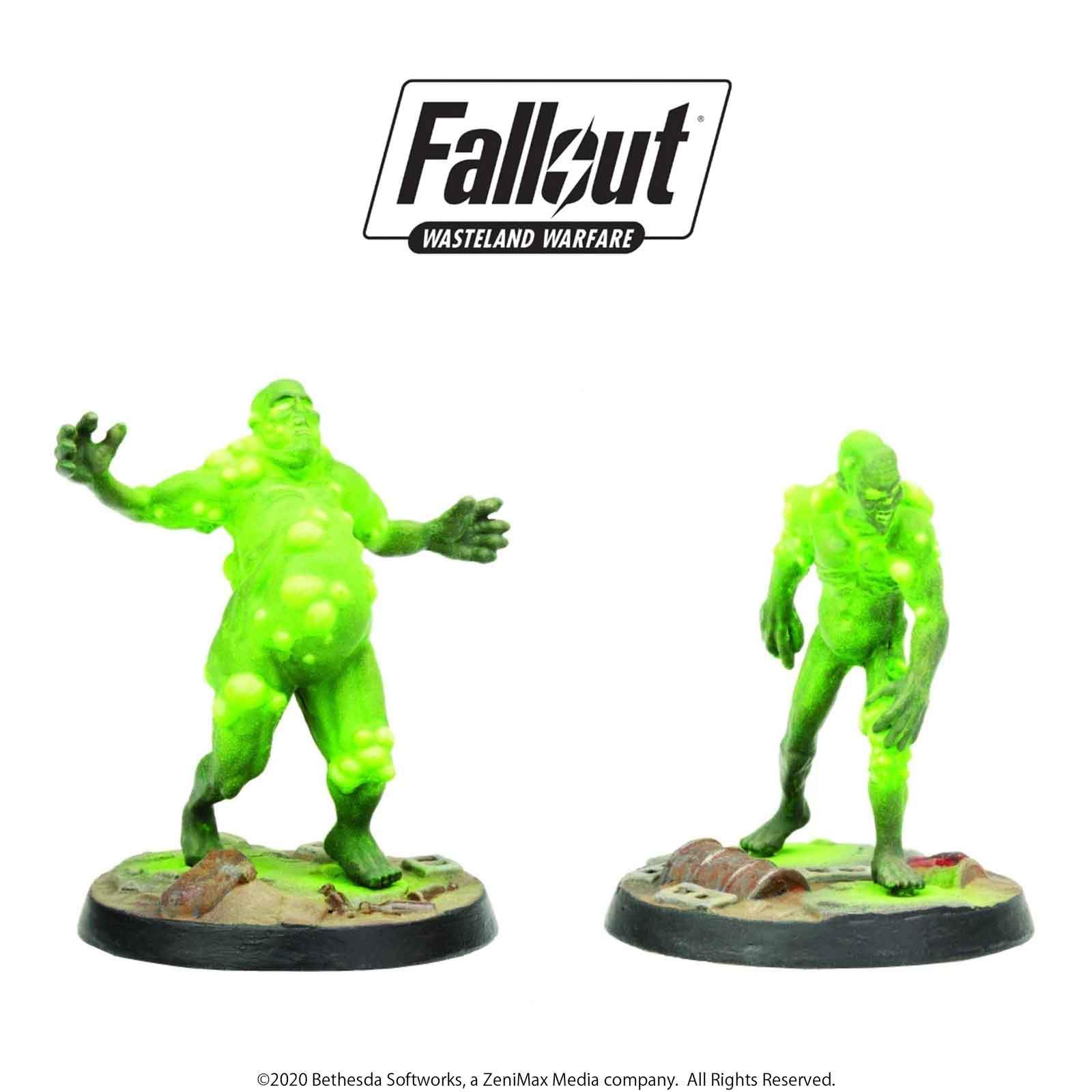 Modiphius Fallout Wasteland Warfare Putrid Glowing Ones miniature ghoul