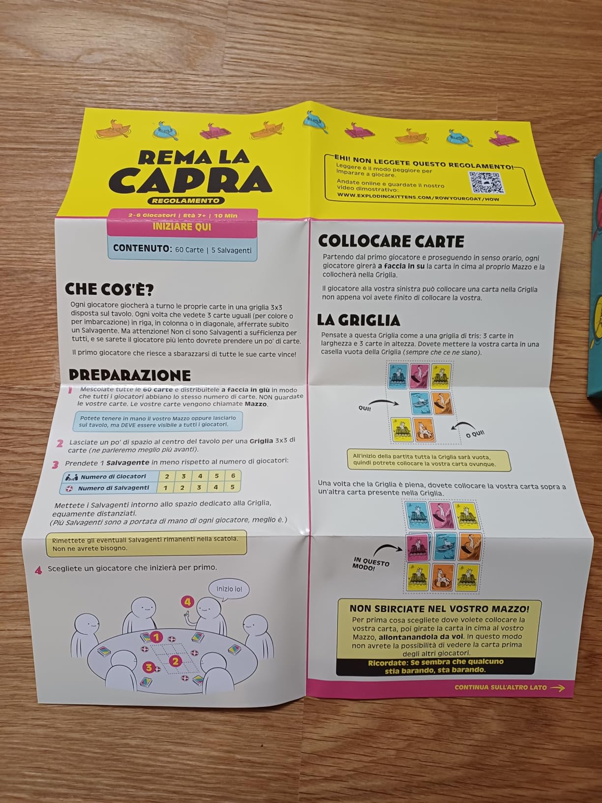 Asmodee Party Games Rema la Capra gioco carte 2-6 giocatori