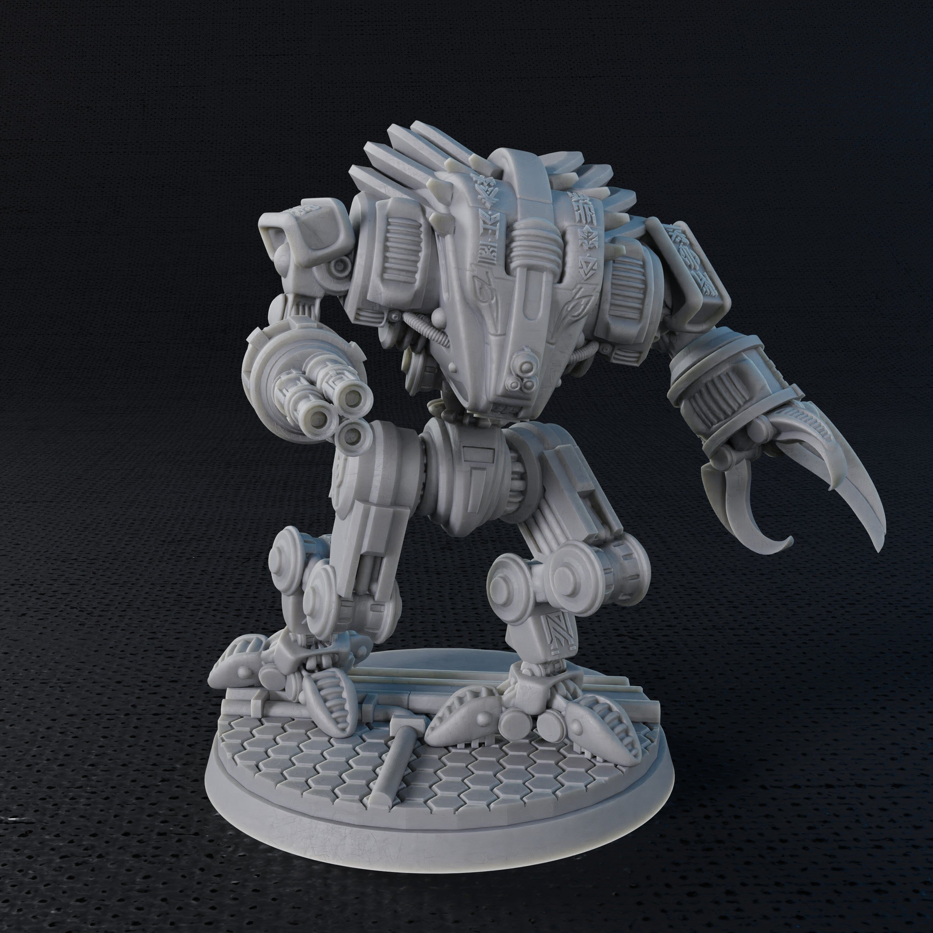 Modiphius Five Parsecs K'Aplan Assault Bot file STL 32mm