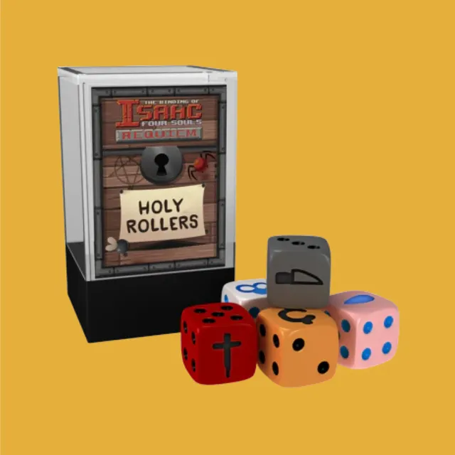 Binding of Isaac Four Souls Holy Rollers set 5 dadi D6