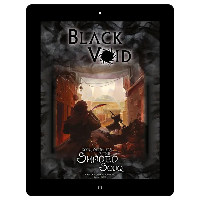 Modiphius Black Void Dark Dealings Shaded Souq Avventura PDF