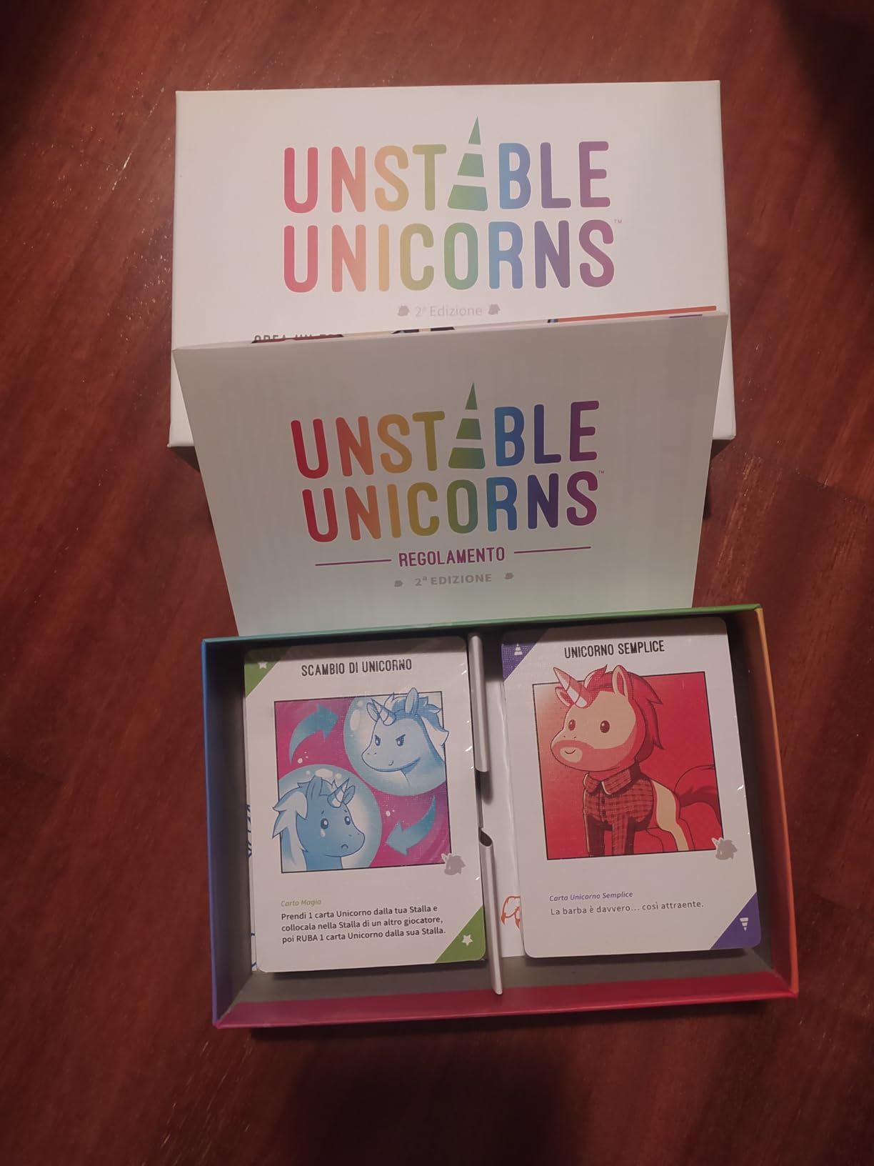 Asmodee Unstable Unicorns gioco base carte 2-8 giocatori
