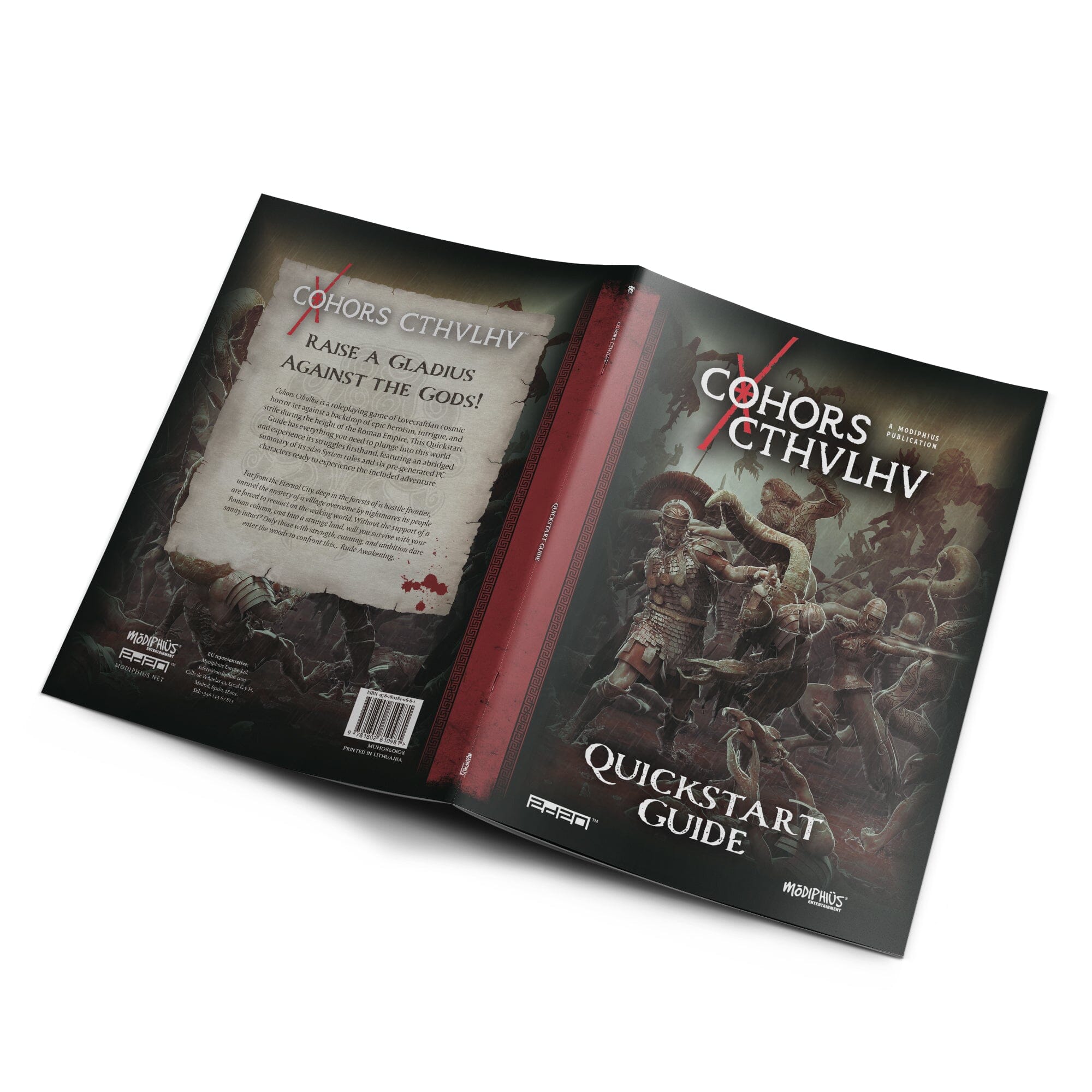 Modiphius Cohors Cthulhu RPG Quickstart guida 80 pagine brossura