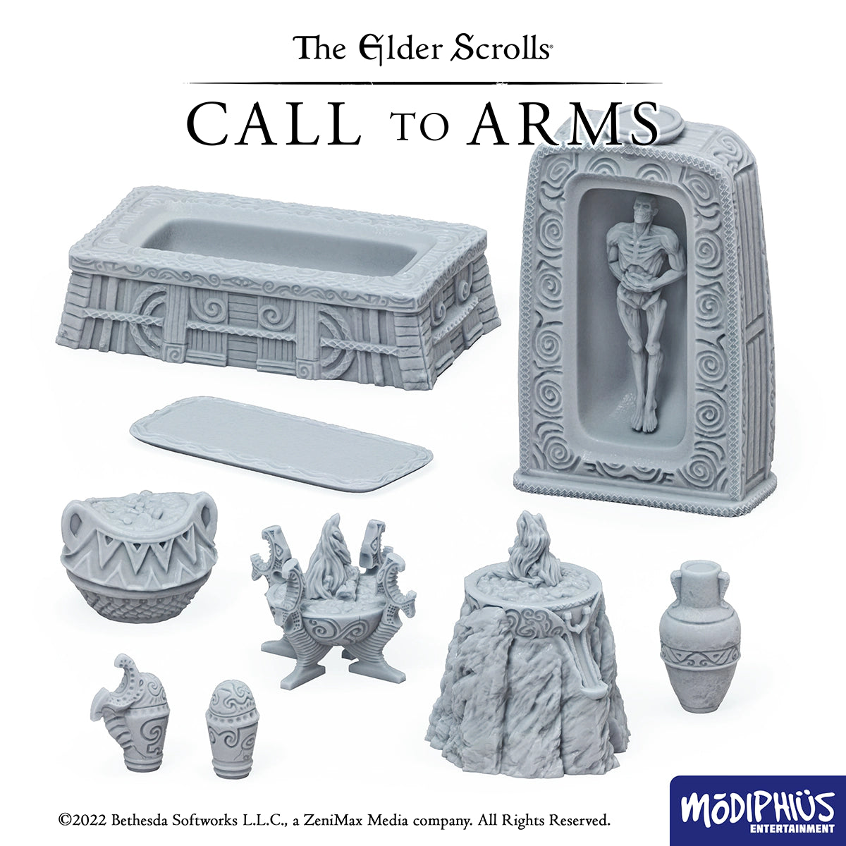 Modiphius Elder Scrolls Call to Arms Tomb Scatter file STL