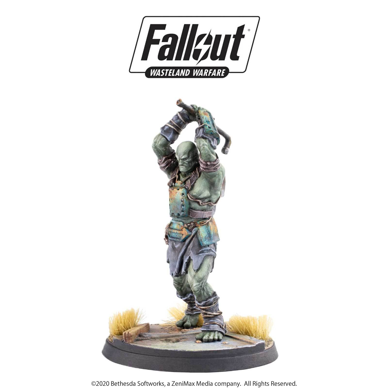 Modiphius Fallout Wasteland Warfare Skirmishers miniature Super Mutanti x3