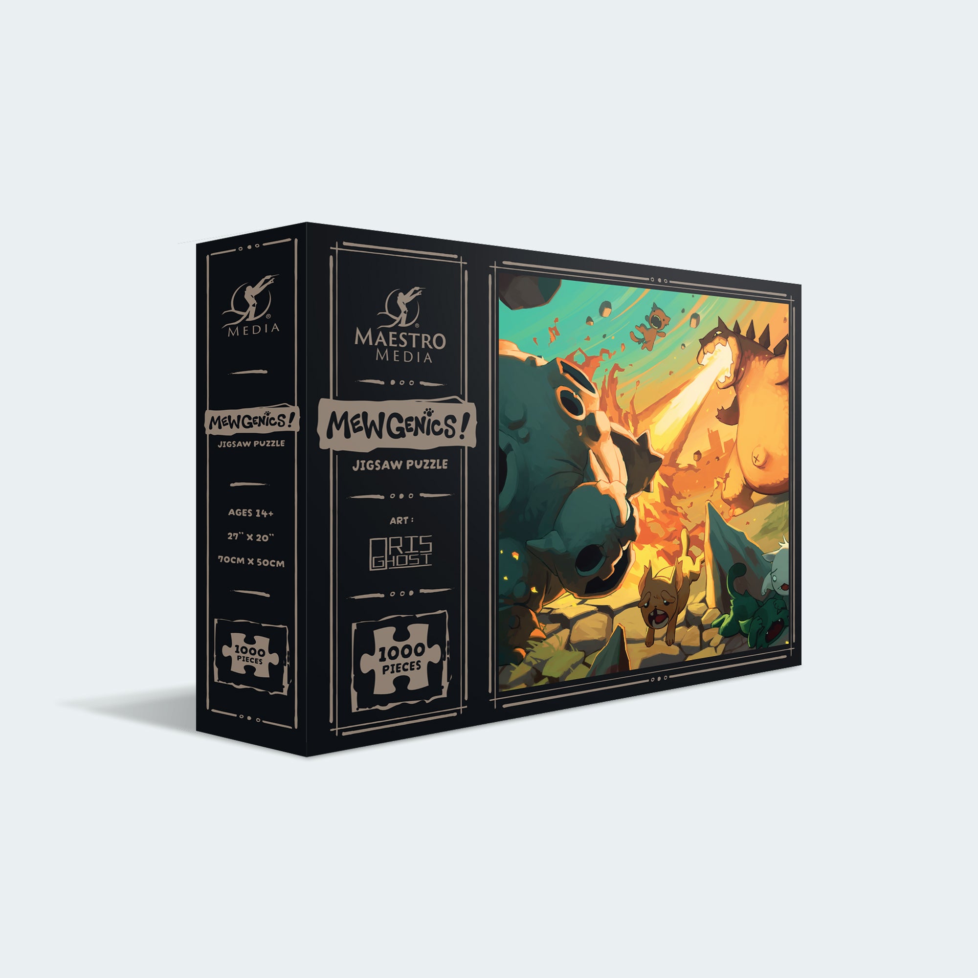 Maestro Media Mewgenics Kaiju Clash puzzle 1000 pezzi