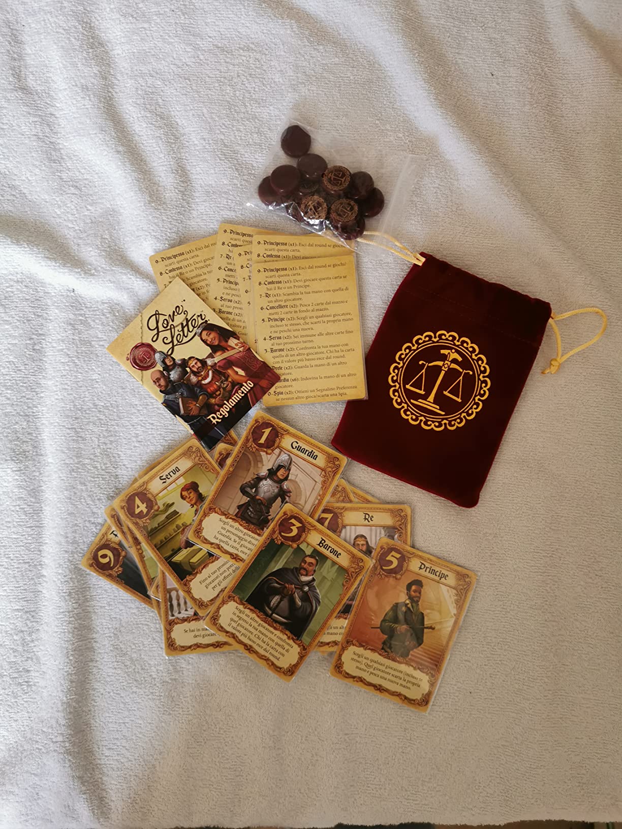 Asmodee Love Letter Gioco di Carte Bluff 2-6 giocatori italiano